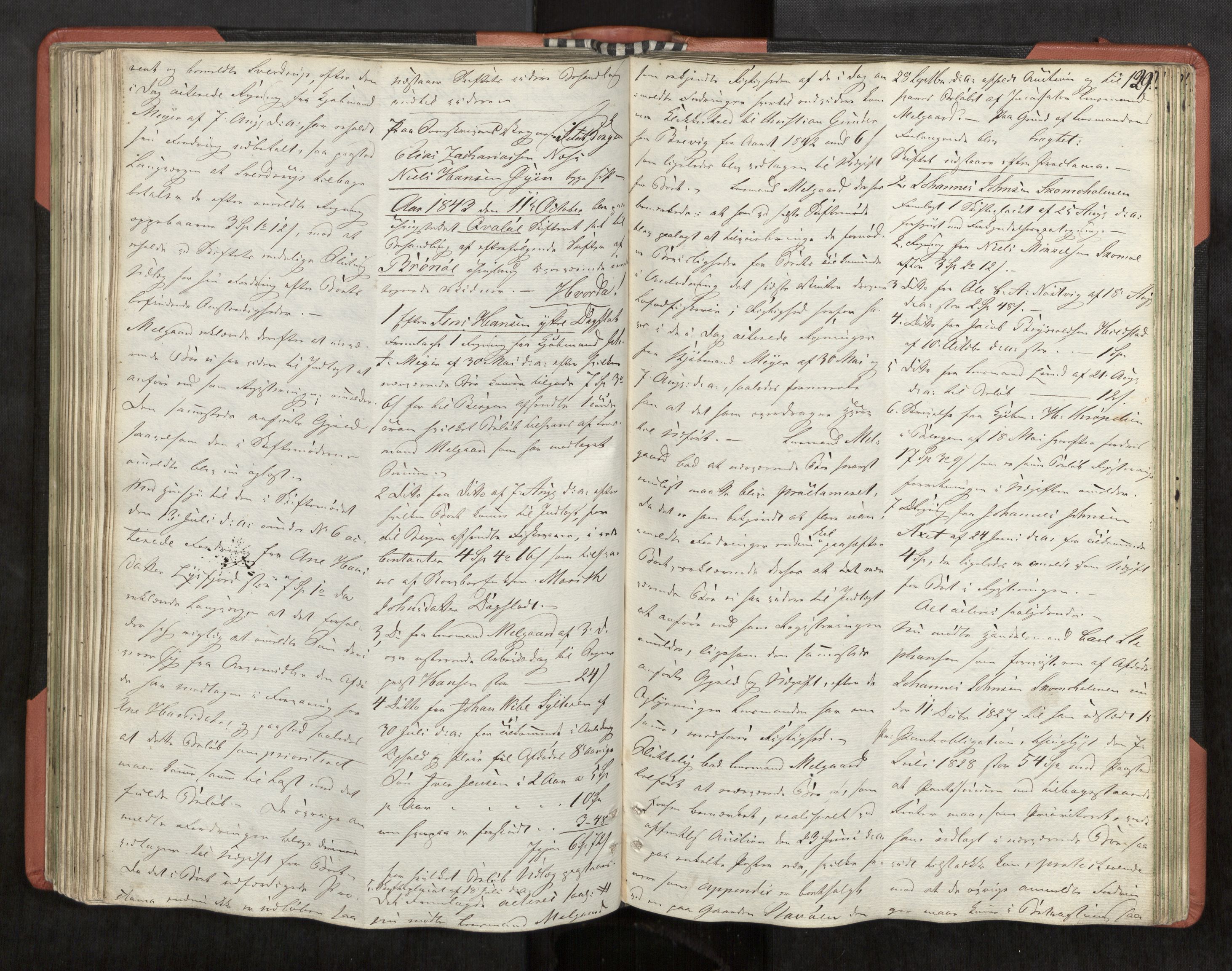 Helgeland sorenskriveri, AV/SAT-A-0004/3/3A/L0100: Skifteprotokoll 45, 1841-1844, p. 129