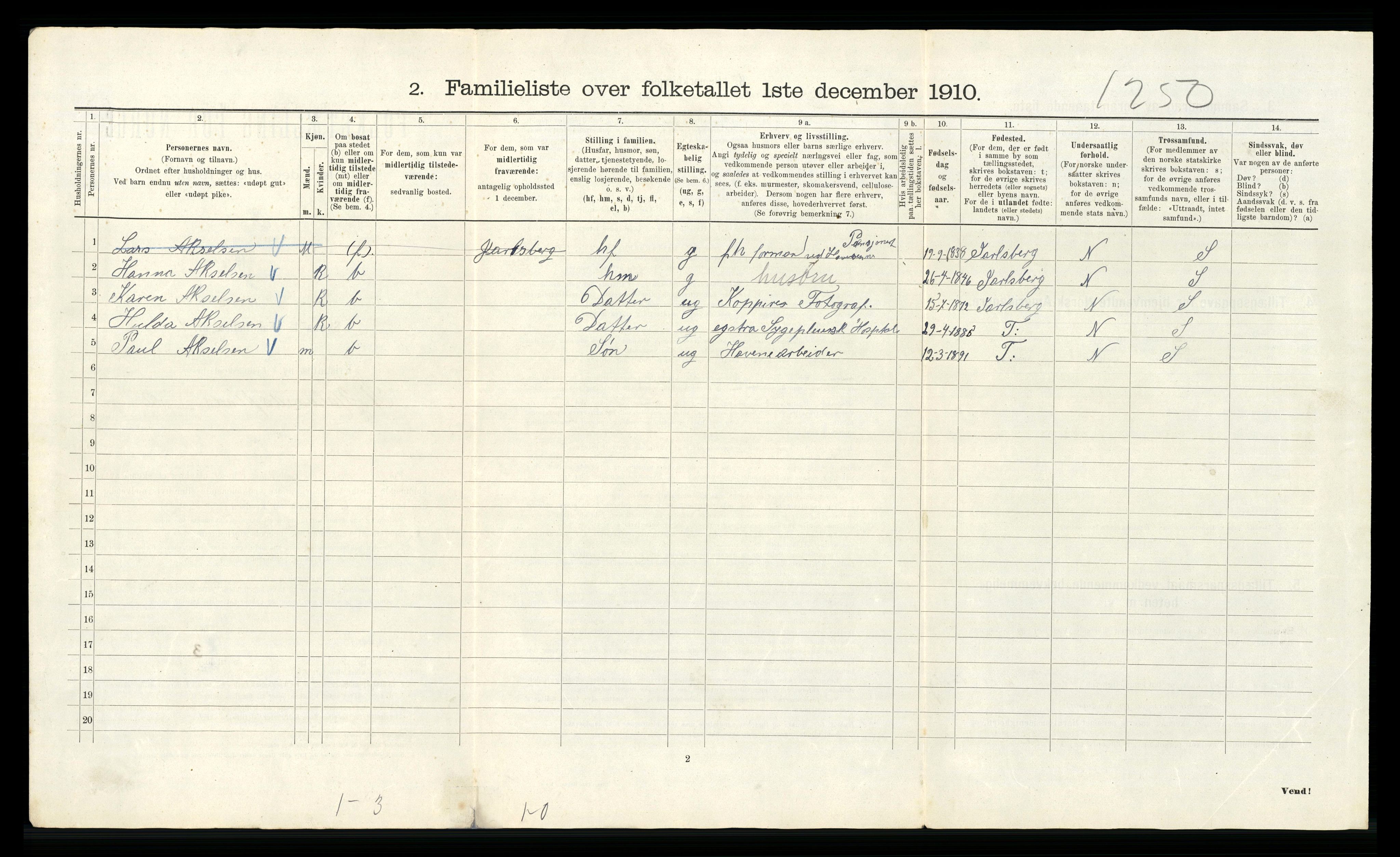 RA, 1910 census for Kristiania, 1910, p. 96420