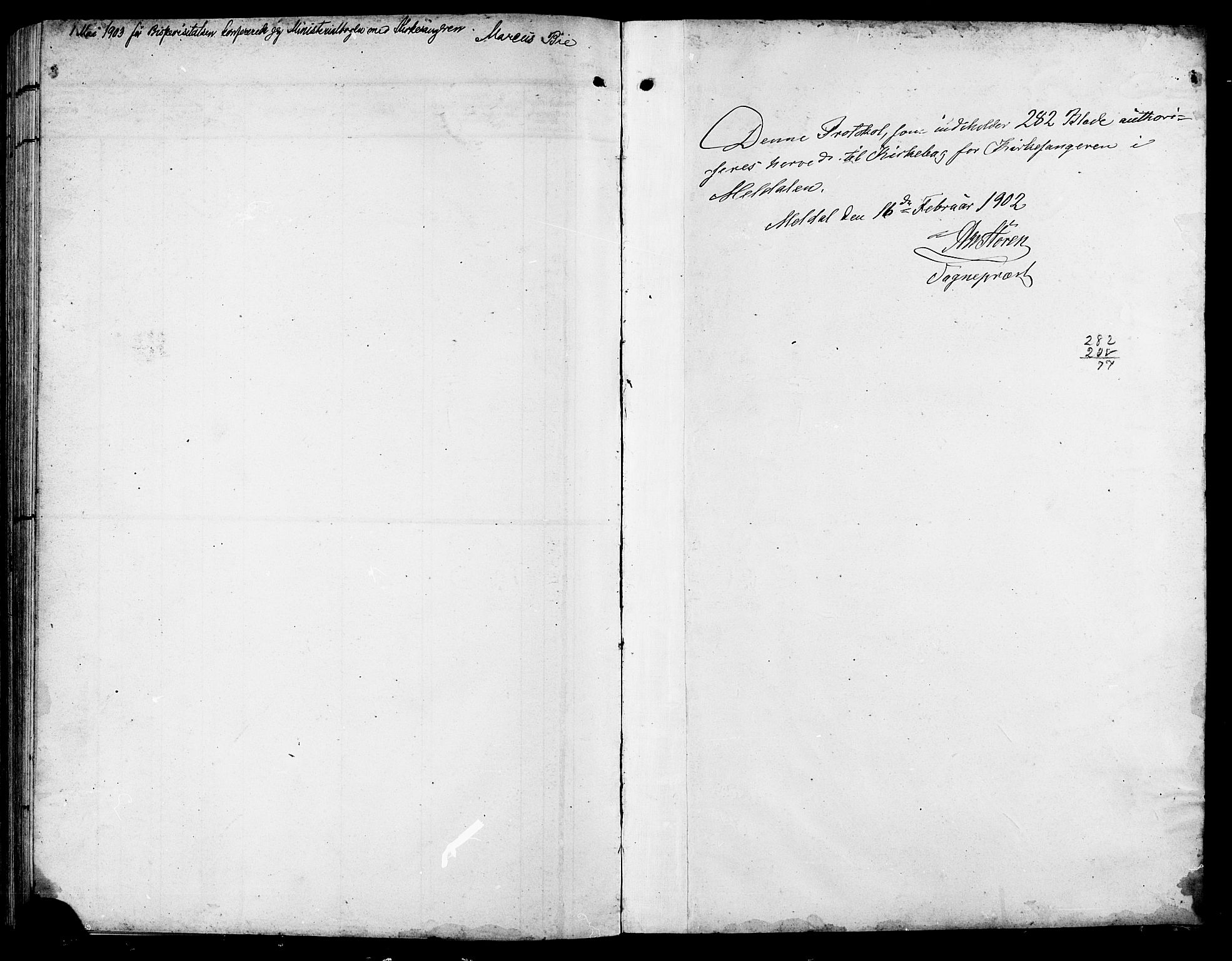 Ministerialprotokoller, klokkerbøker og fødselsregistre - Sør-Trøndelag, SAT/A-1456/672/L0864: Parish register (copy) no. 672C03, 1902-1914