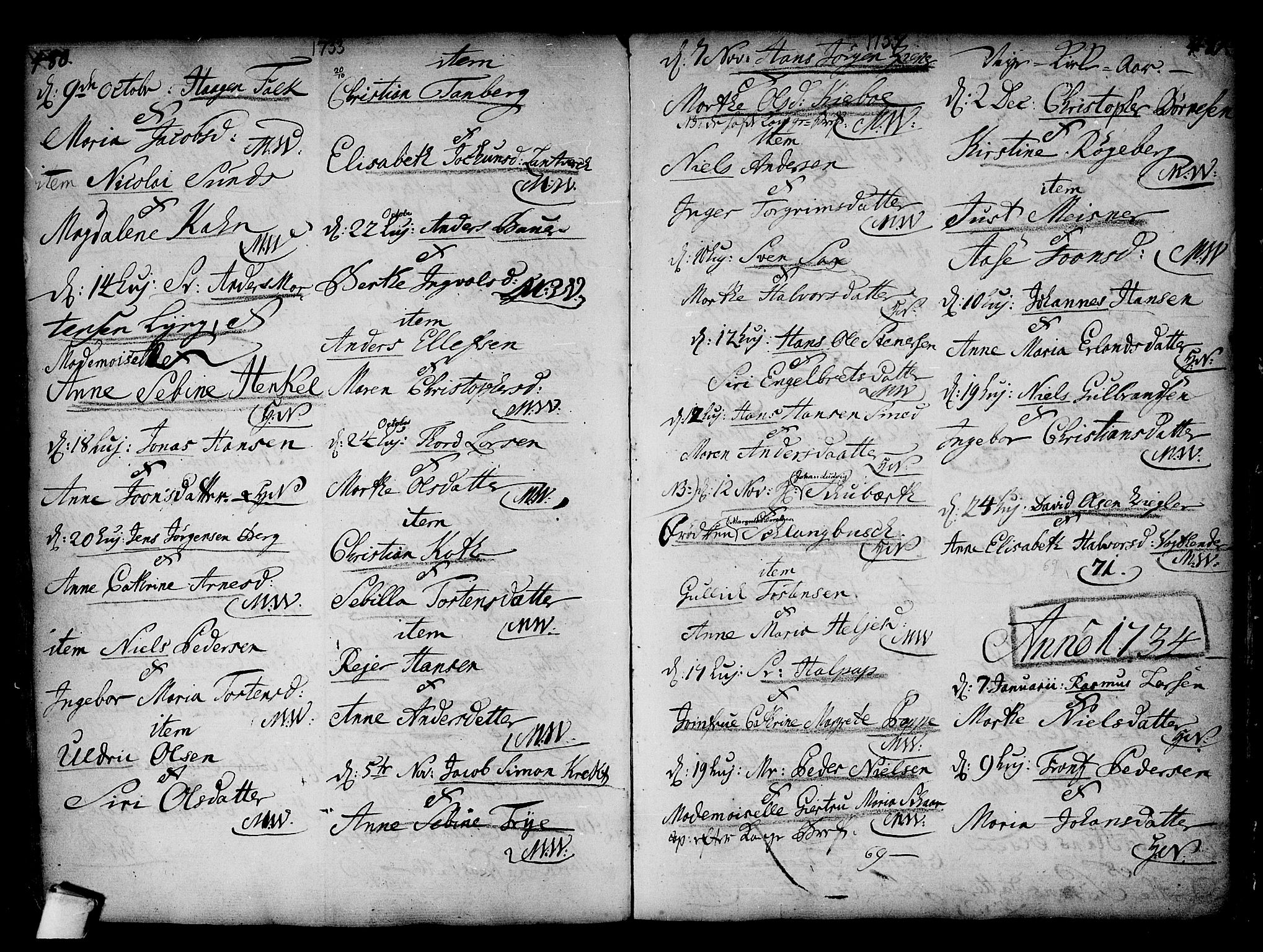 Kongsberg kirkebøker, AV/SAKO-A-22/F/Fa/L0002: Parish register (official) no. I 2, 1721-1743, p. 480-481