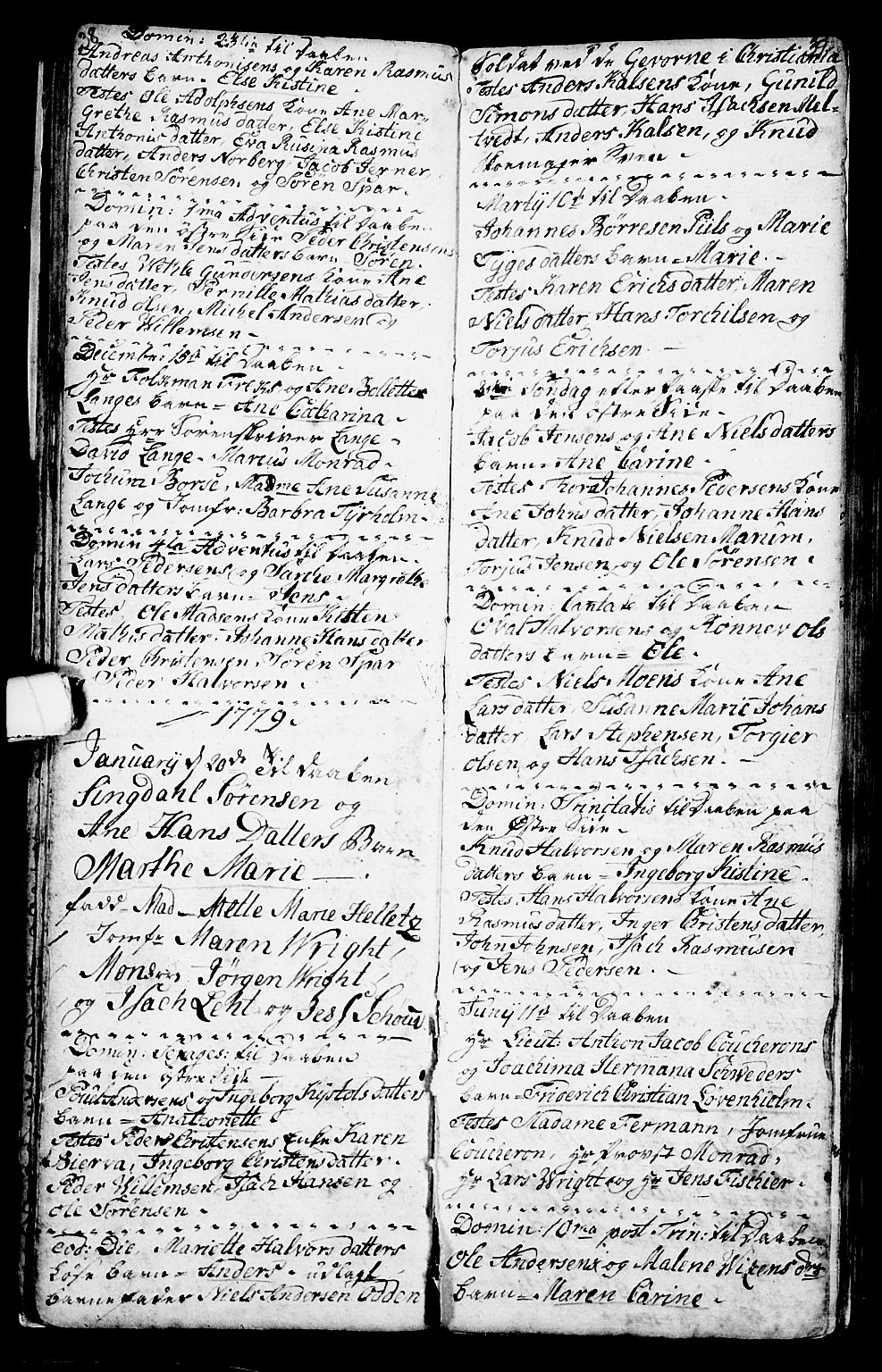 Porsgrunn kirkebøker , SAKO/A-104/G/Ga/L0001: Parish register (copy) no. I 1, 1766-1790, p. 38-39