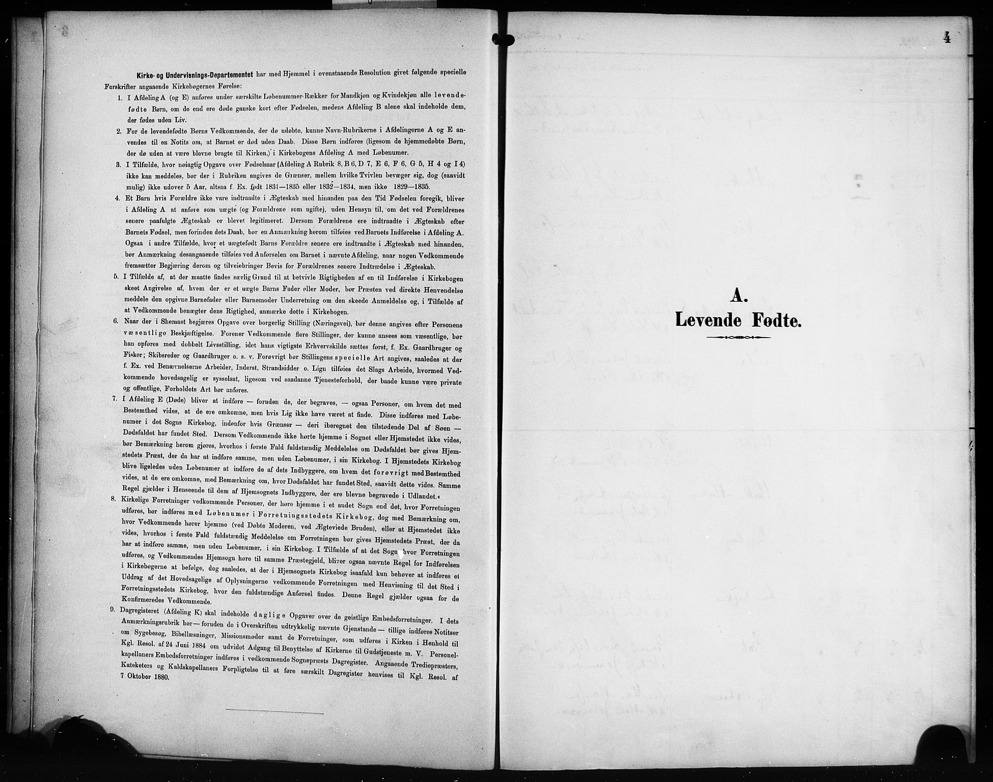 Bruvik Sokneprestembete, SAB/A-74701/H/Haa: Parish register (official) no. B 2, 1893-1903, p. 4
