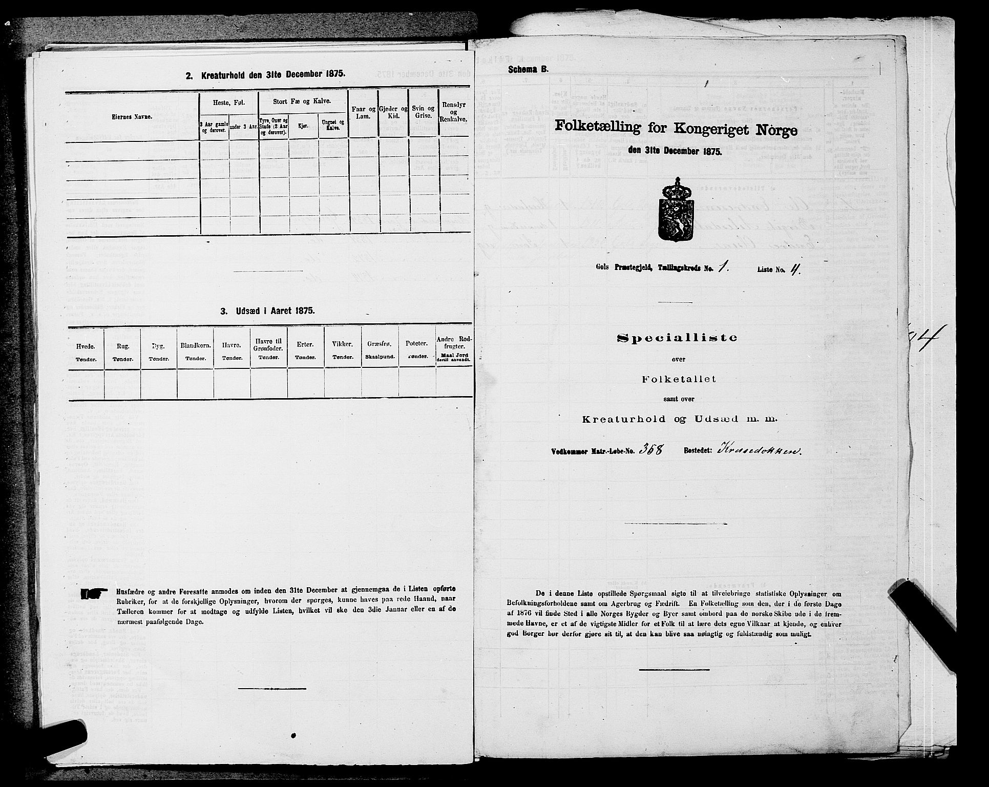 SAKO, 1875 census for 0617P Gol, 1875, p. 206