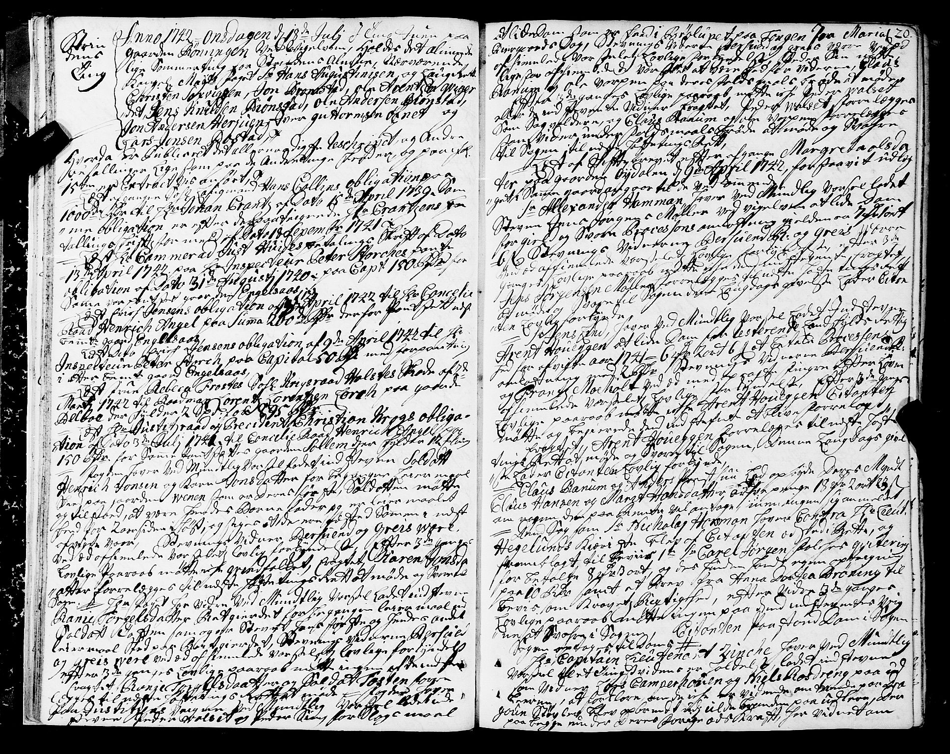 Strinda og Selbu sorenskriveri, AV/SAT-A-0015/1/1A/L0010: Tingbok 9, 1742-1747, p. 19b-20a