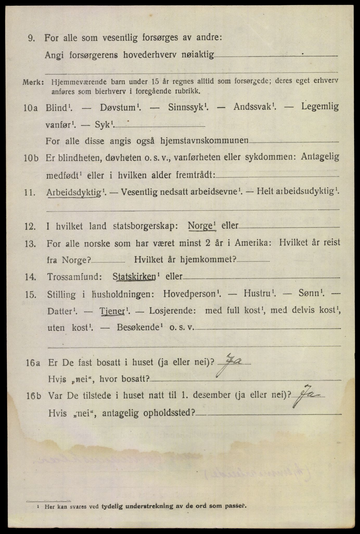 SAKO, 1920 census for Flesberg, 1920, p. 3978