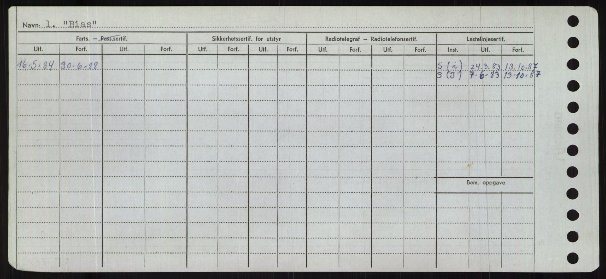 Sjøfartsdirektoratet med forløpere, Skipsmålingen, AV/RA-S-1627/H/Hc/L0001: Lektere, A-Y, p. 52