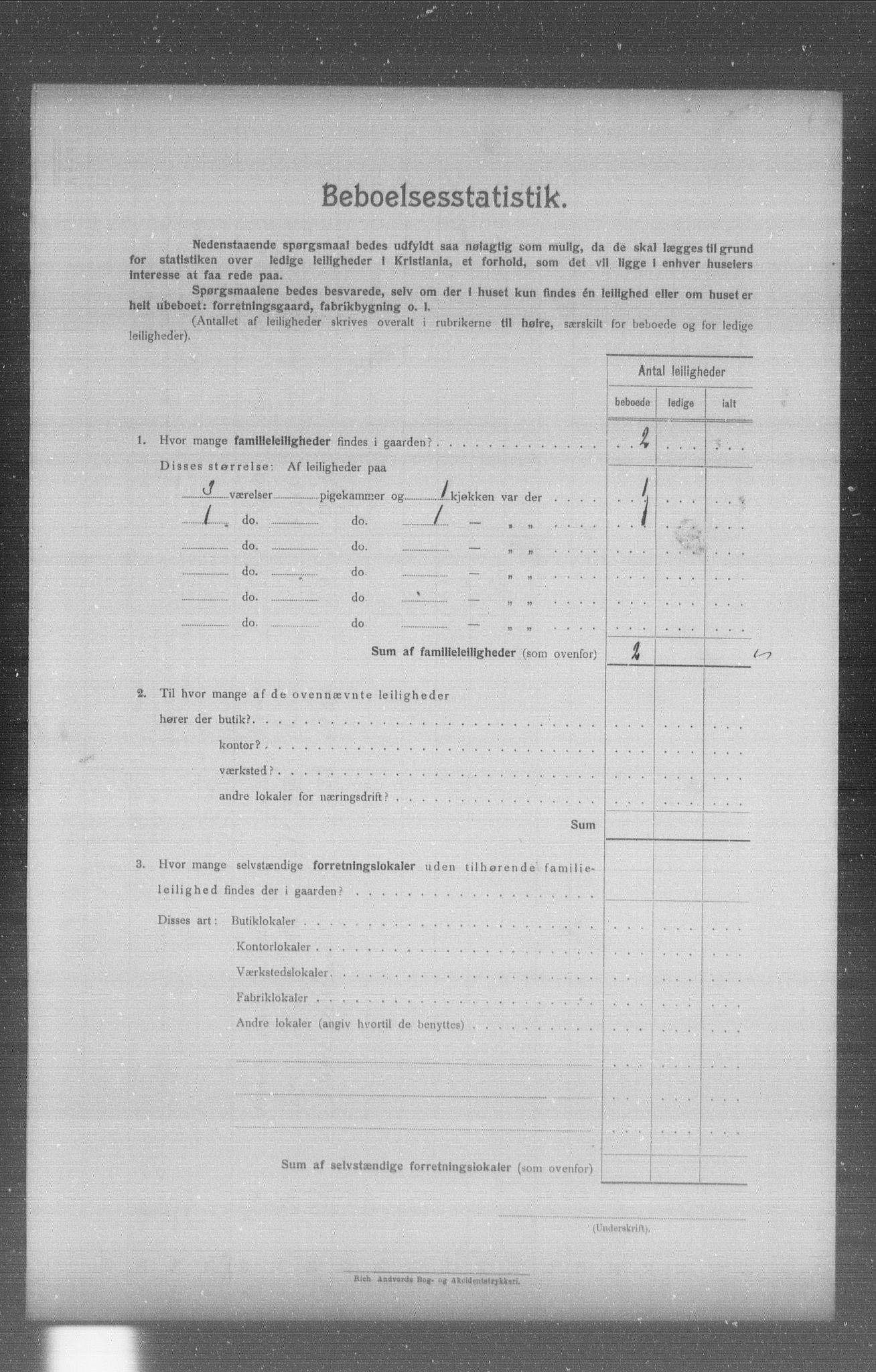 OBA, Municipal Census 1904 for Kristiania, 1904, p. 5438