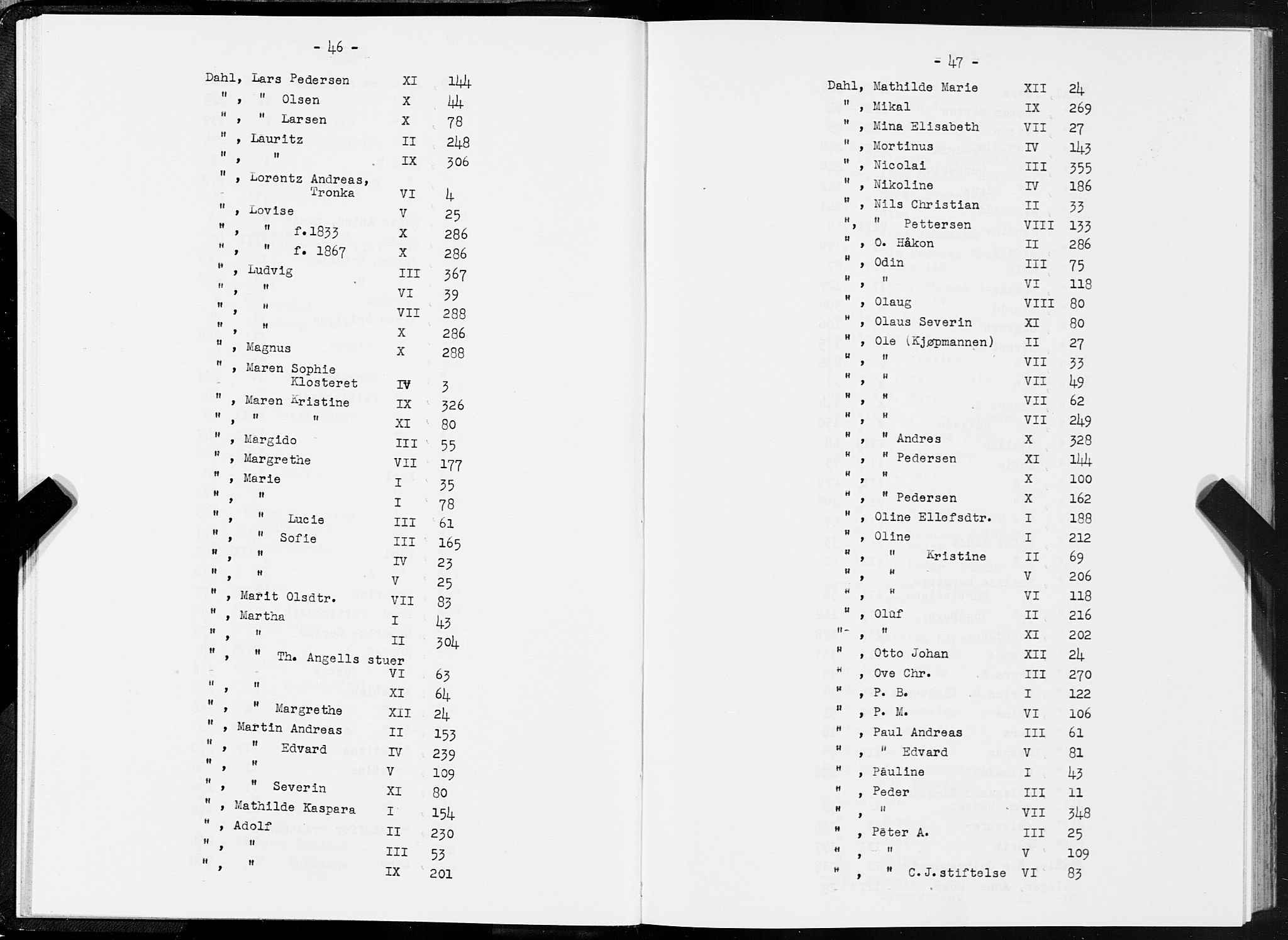 SAT, 1875 census for 1601 Trondheim, 1875, p. 46-47