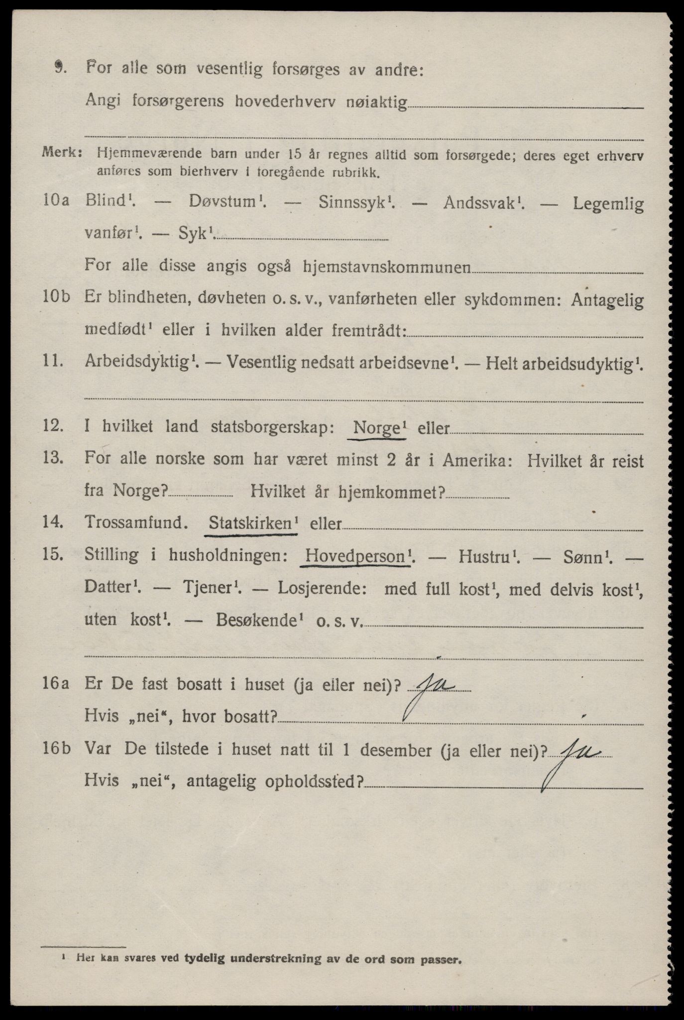 SAKO, 1920 census for Nissedal, 1920, p. 1858