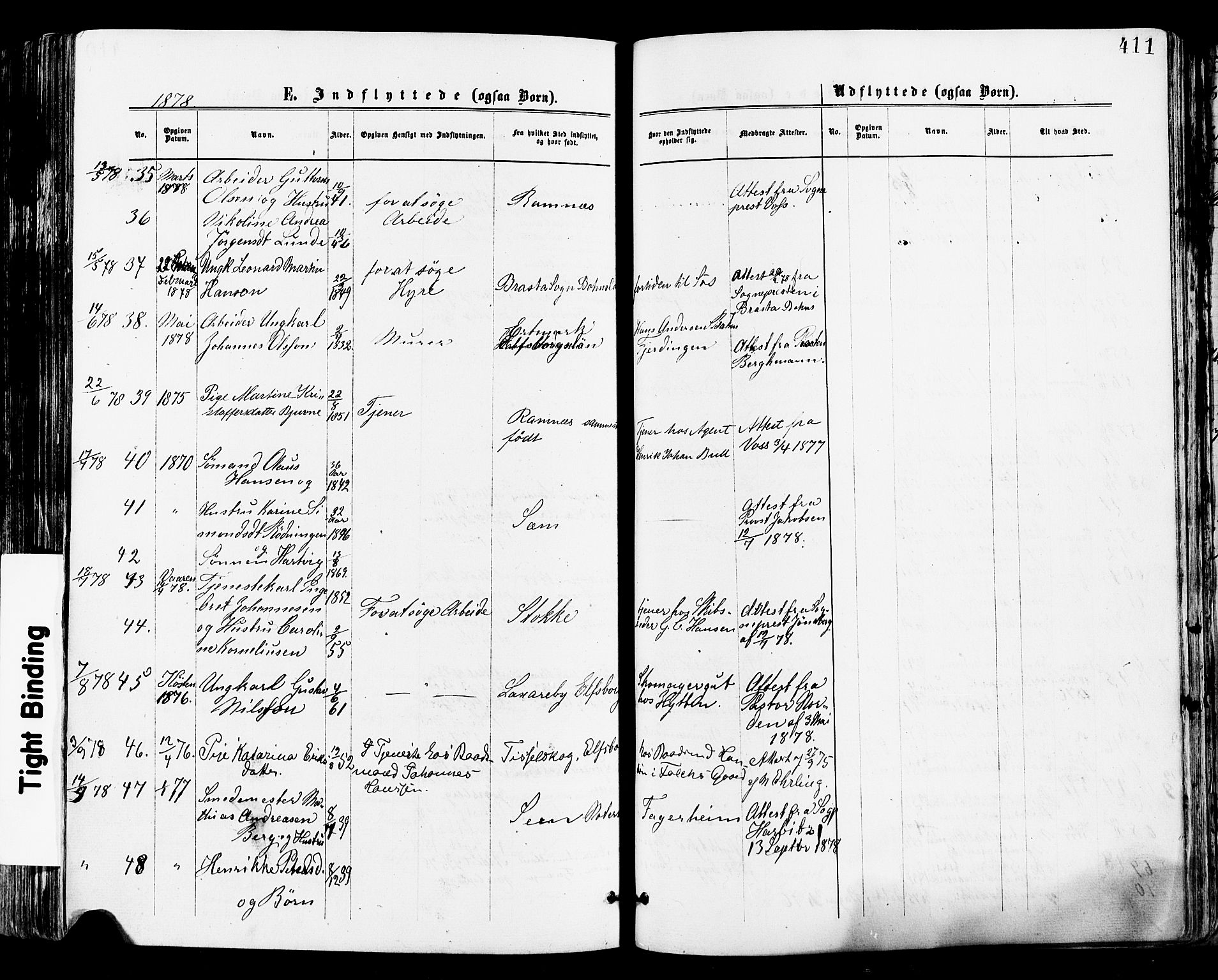 Tønsberg kirkebøker, SAKO/A-330/F/Fa/L0010: Parish register (official) no. I 10, 1874-1880, p. 411
