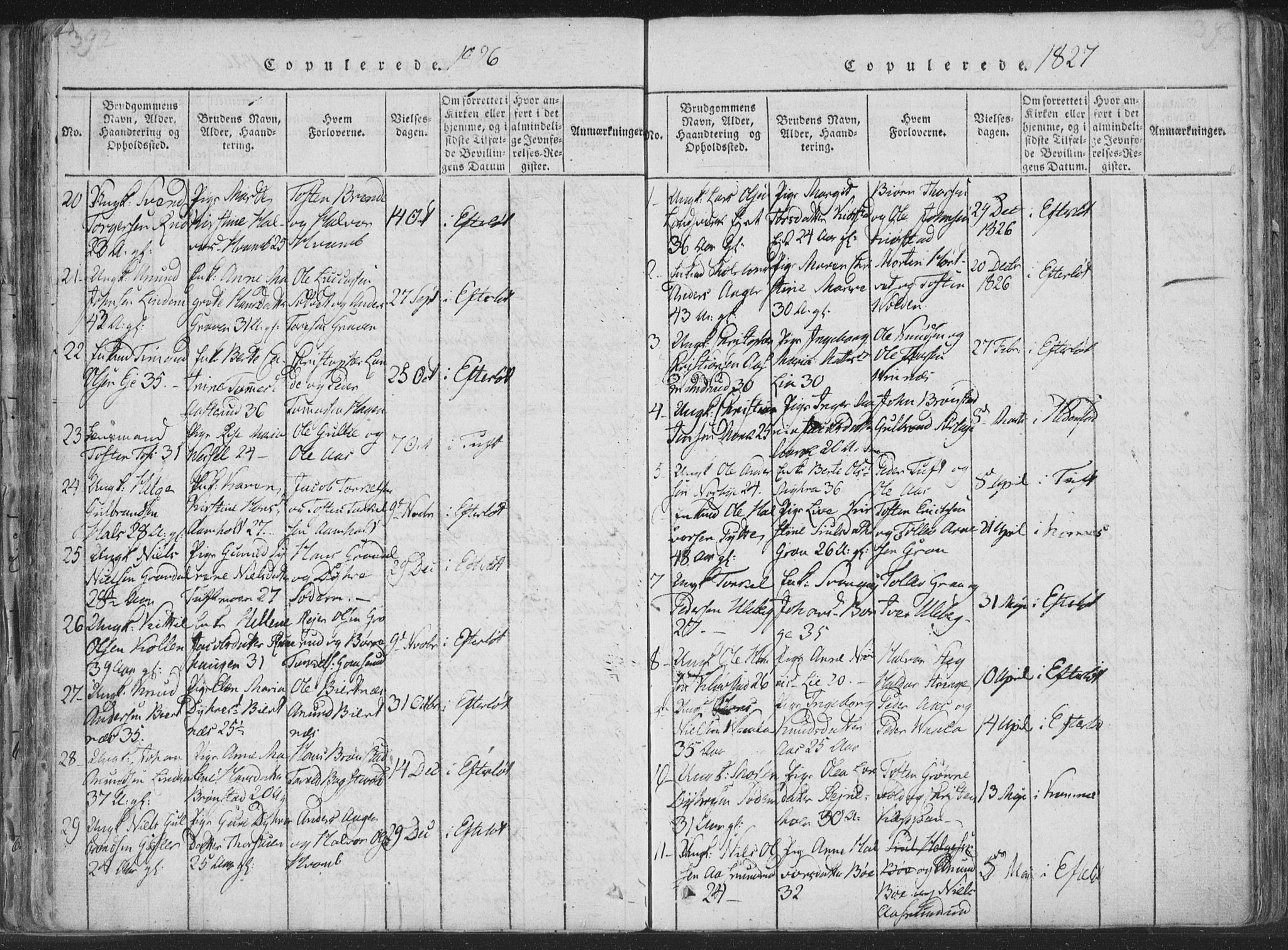 Sandsvær kirkebøker, AV/SAKO-A-244/F/Fa/L0004: Parish register (official) no. I 4, 1817-1839, p. 392-393