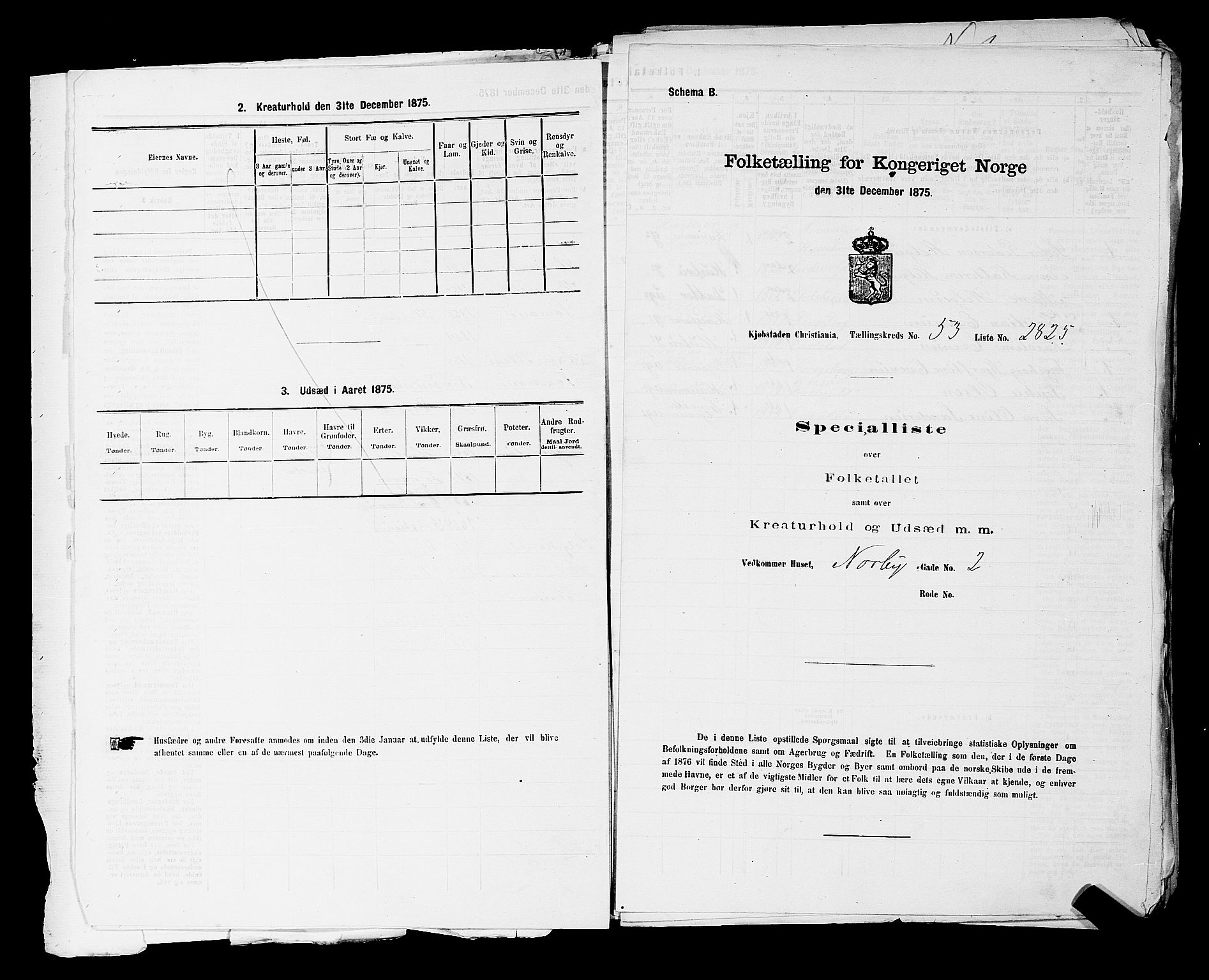 RA, 1875 census for 0301 Kristiania, 1875, p. 7957