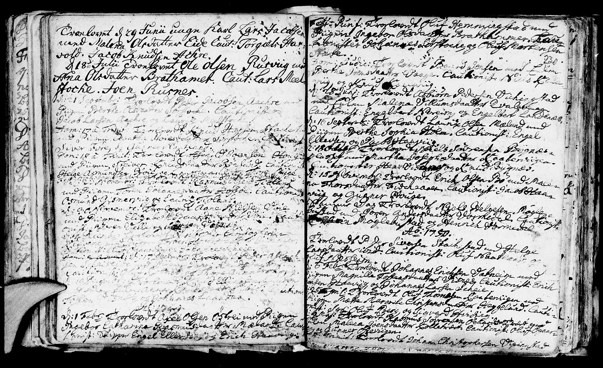 Avaldsnes sokneprestkontor, SAST/A -101851/H/Ha/Haa/L0001: Parish register (official) no. A 1, 1711-1764, p. 230