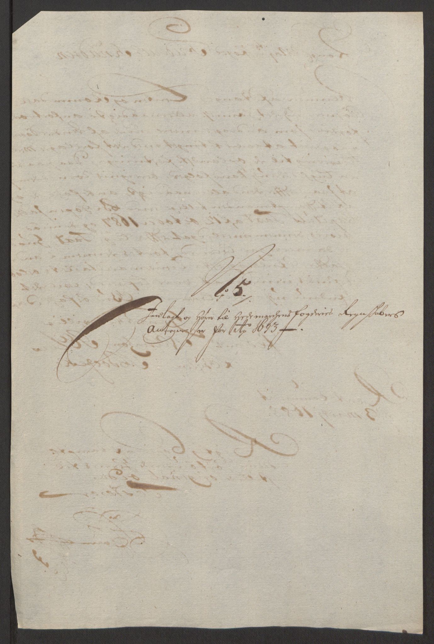 Rentekammeret inntil 1814, Reviderte regnskaper, Fogderegnskap, AV/RA-EA-4092/R16/L1034: Fogderegnskap Hedmark, 1693, p. 273