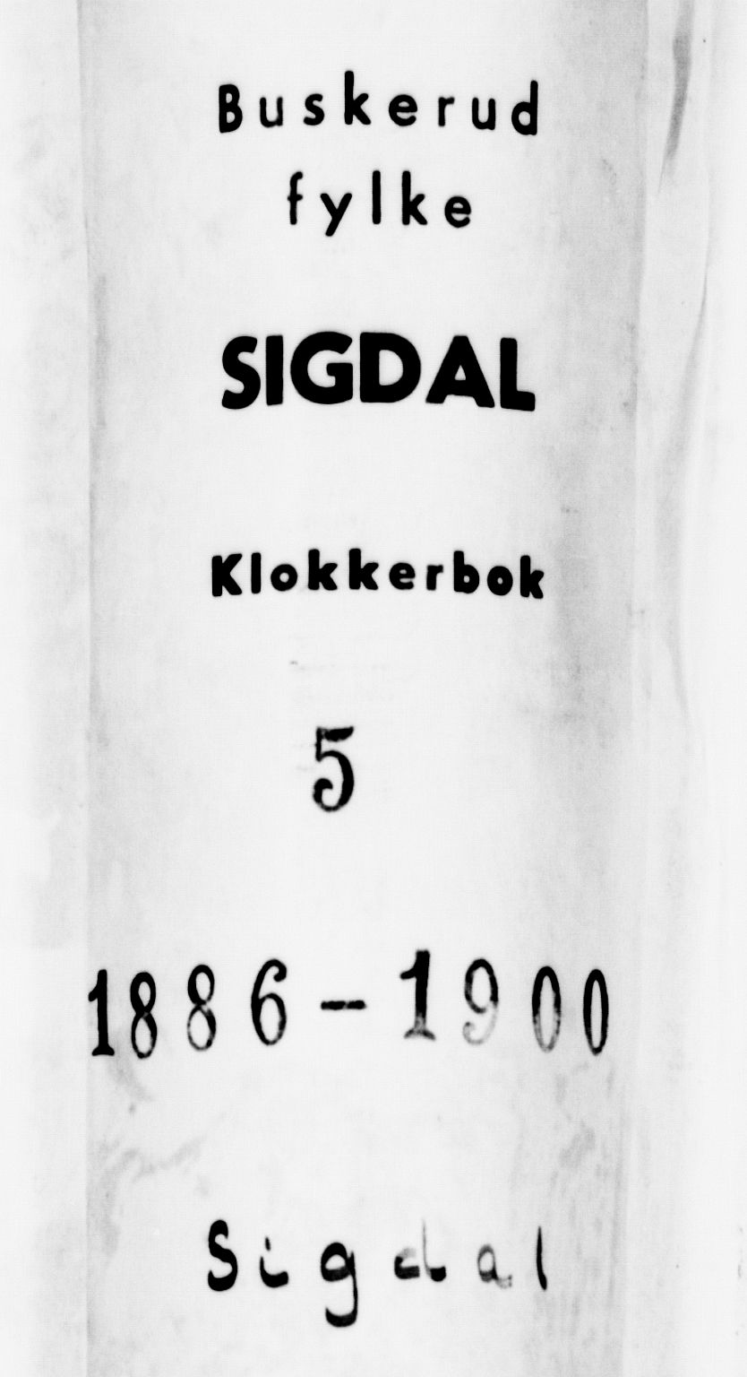 Sigdal kirkebøker, SAKO/A-245/G/Ga/L0005: Parish register (copy) no. I 5, 1886-1900