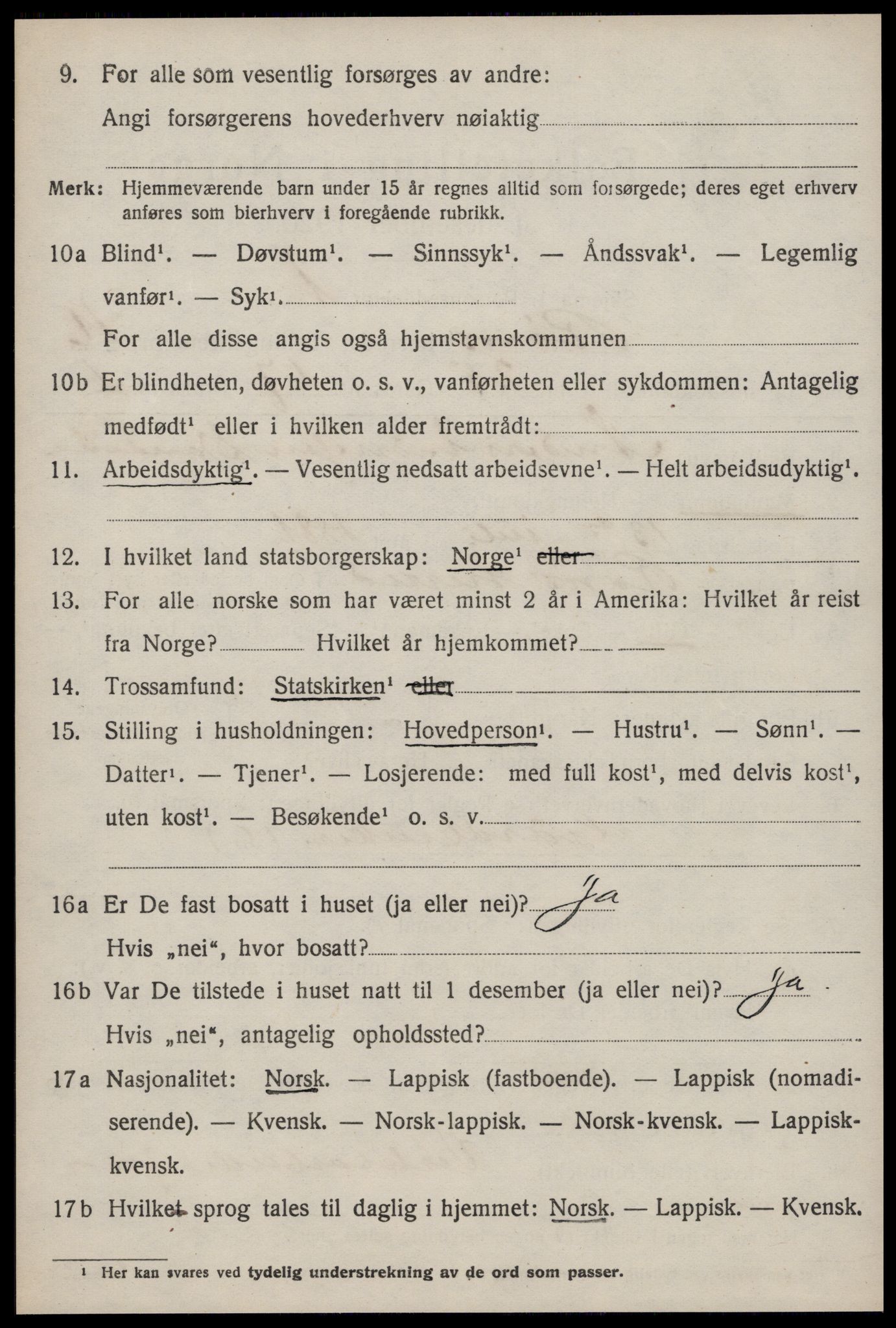 SAT, 1920 census for Røros, 1920, p. 11299