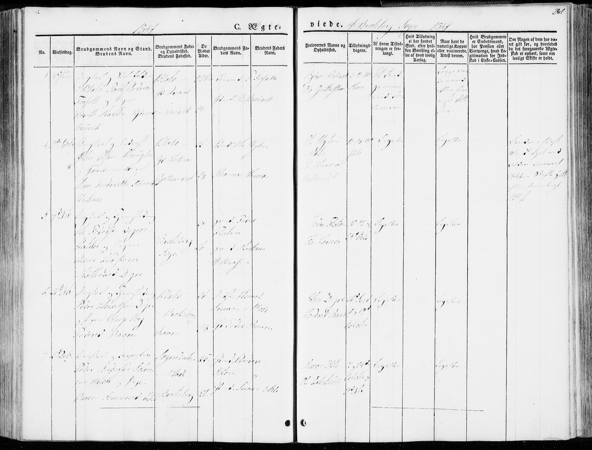 Ministerialprotokoller, klokkerbøker og fødselsregistre - Sør-Trøndelag, SAT/A-1456/606/L0290: Parish register (official) no. 606A05, 1841-1847, p. 281