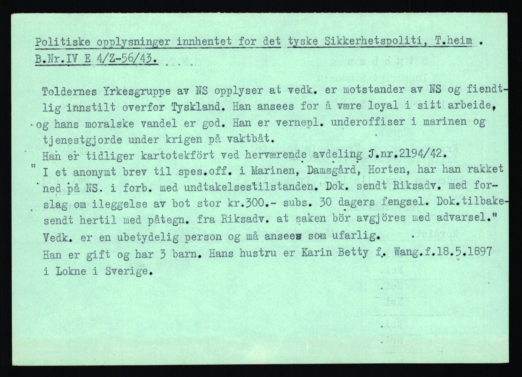 Statspolitiet - Hovedkontoret / Osloavdelingen, AV/RA-S-1329/C/Ca/L0014: Seterlien - Svartås, 1943-1945, p. 4454