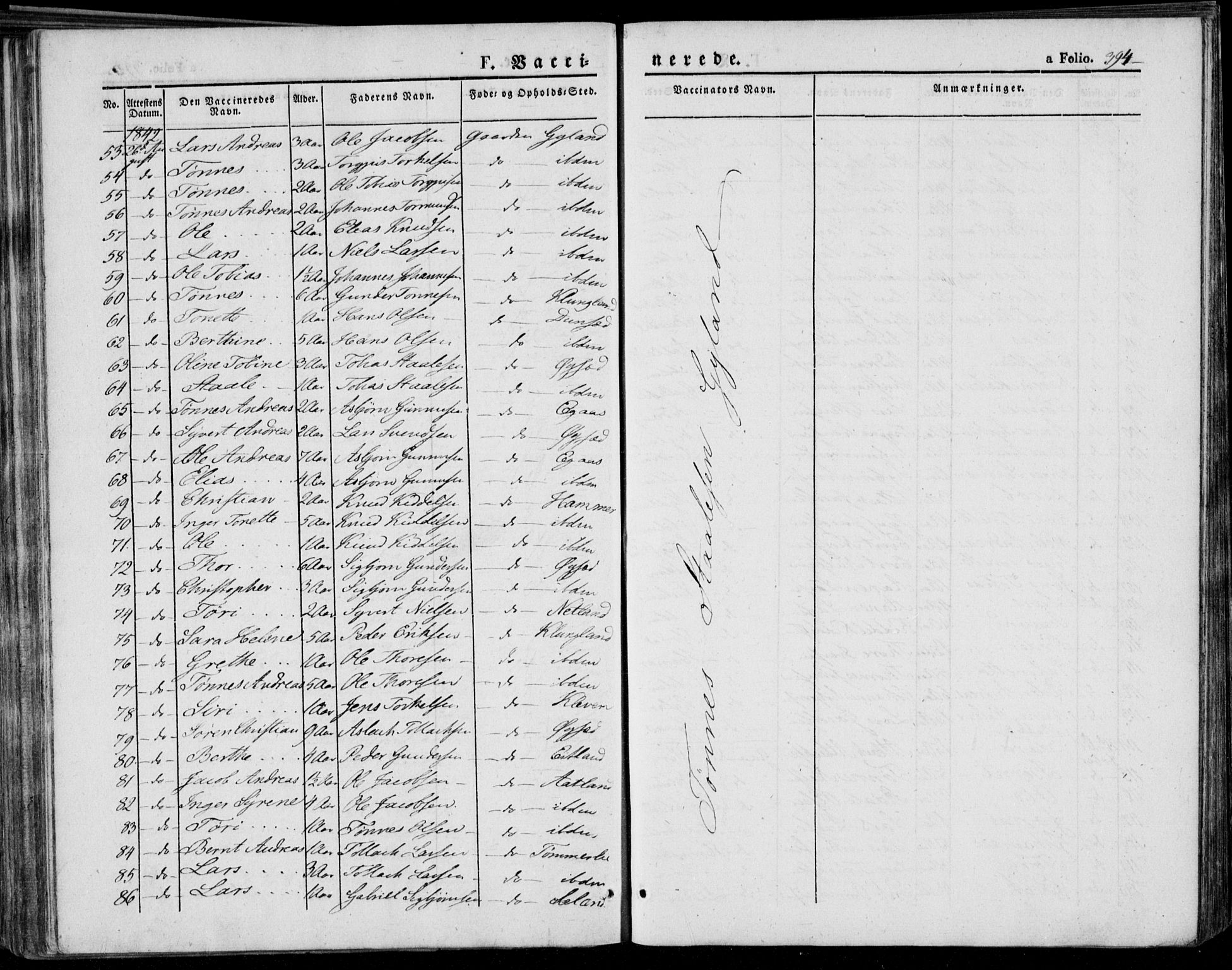 Bakke sokneprestkontor, AV/SAK-1111-0002/F/Fa/Faa/L0004: Parish register (official) no. A 4, 1834-1846, p. 394