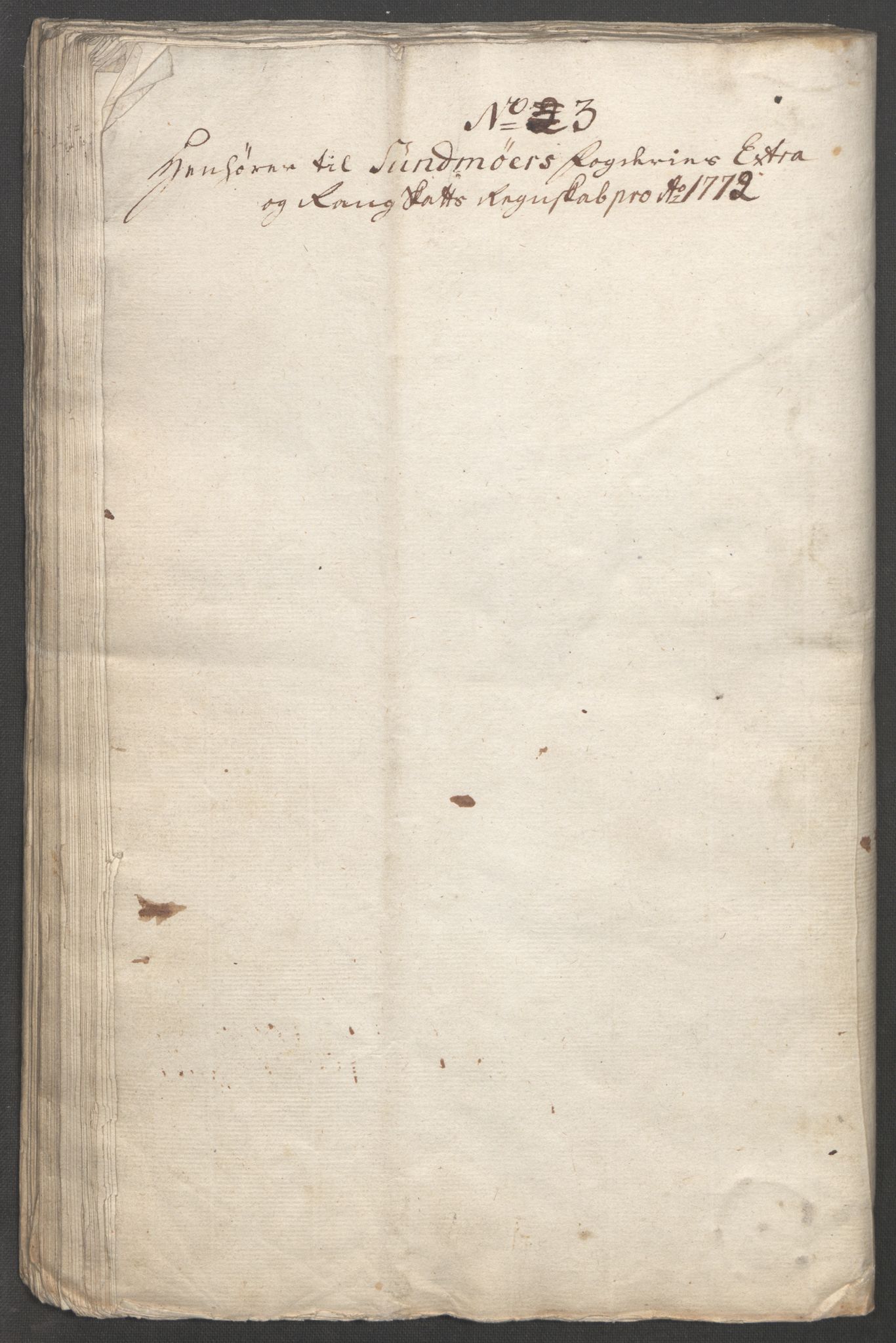 Rentekammeret inntil 1814, Reviderte regnskaper, Fogderegnskap, AV/RA-EA-4092/R54/L3645: Ekstraskatten Sunnmøre, 1762-1772, p. 344