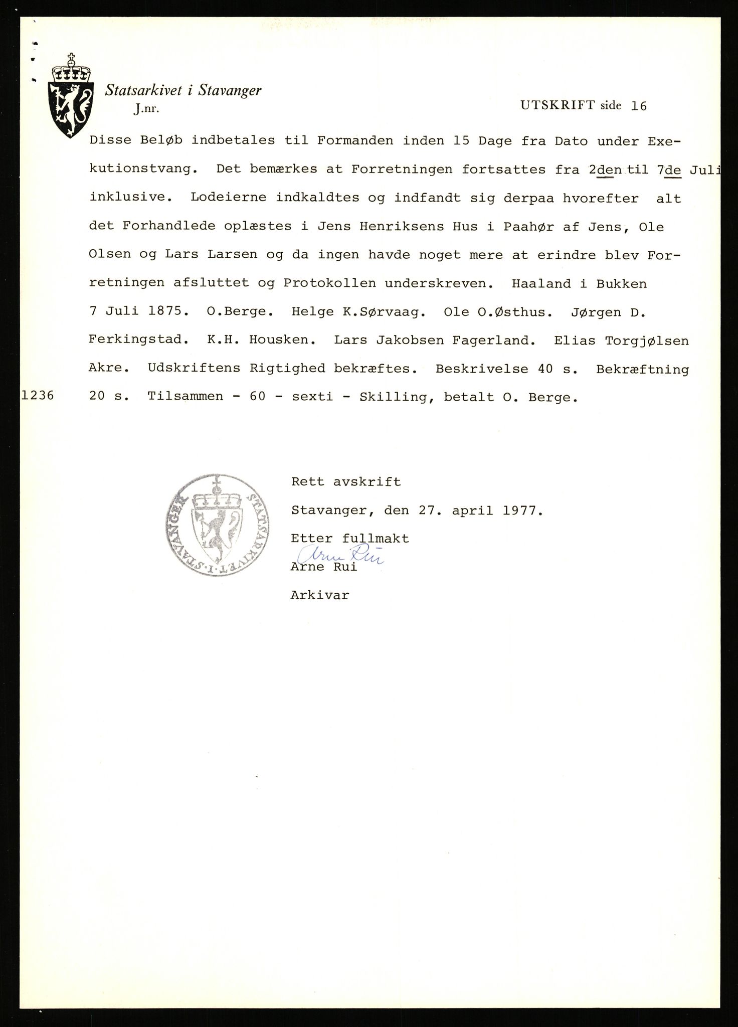 Statsarkivet i Stavanger, AV/SAST-A-101971/03/Y/Yj/L0042: Avskrifter sortert etter gårdsnavn: Høle - Håland vestre, 1750-1930, p. 401