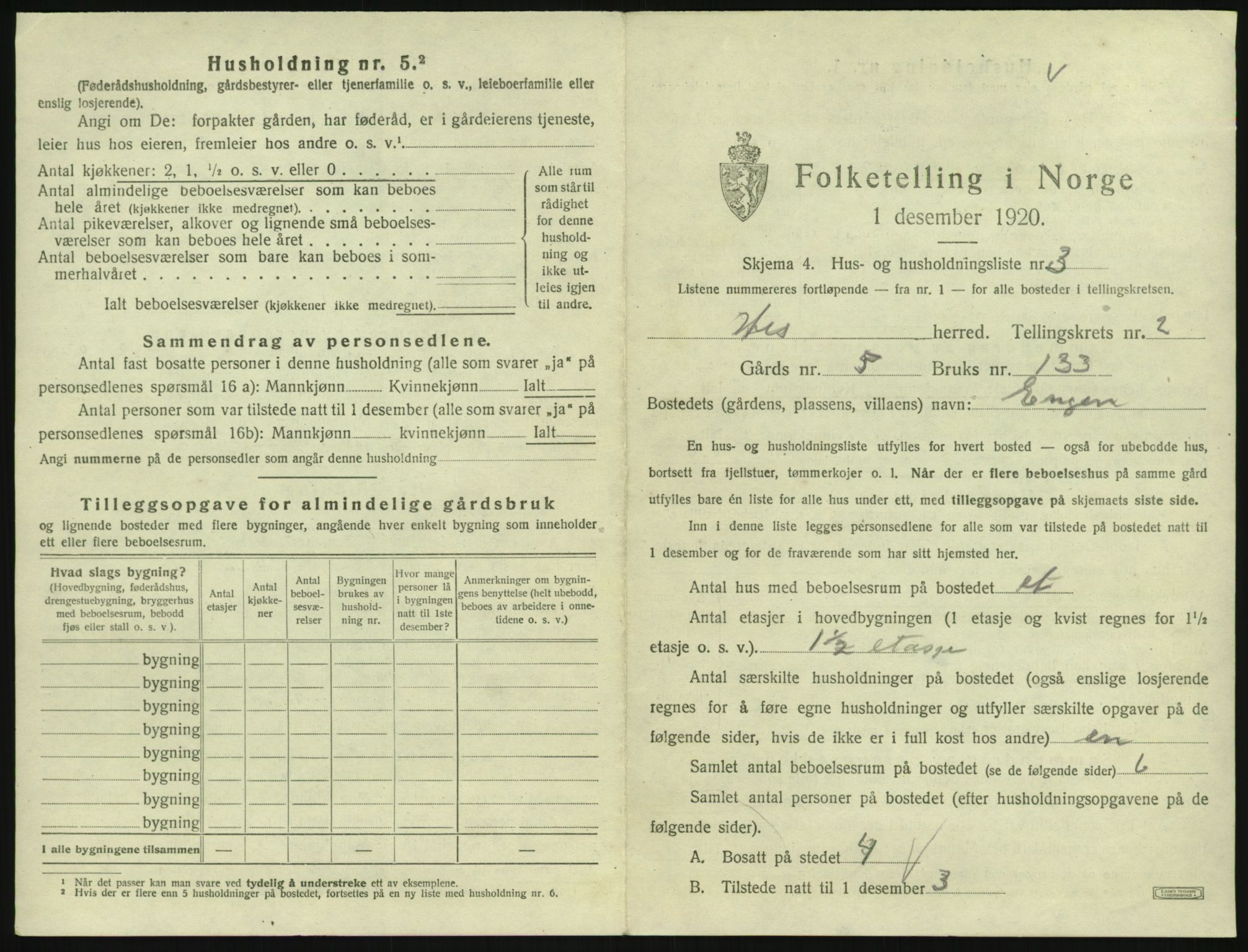 SAK, 1920 census for Hisøy, 1920, p. 360