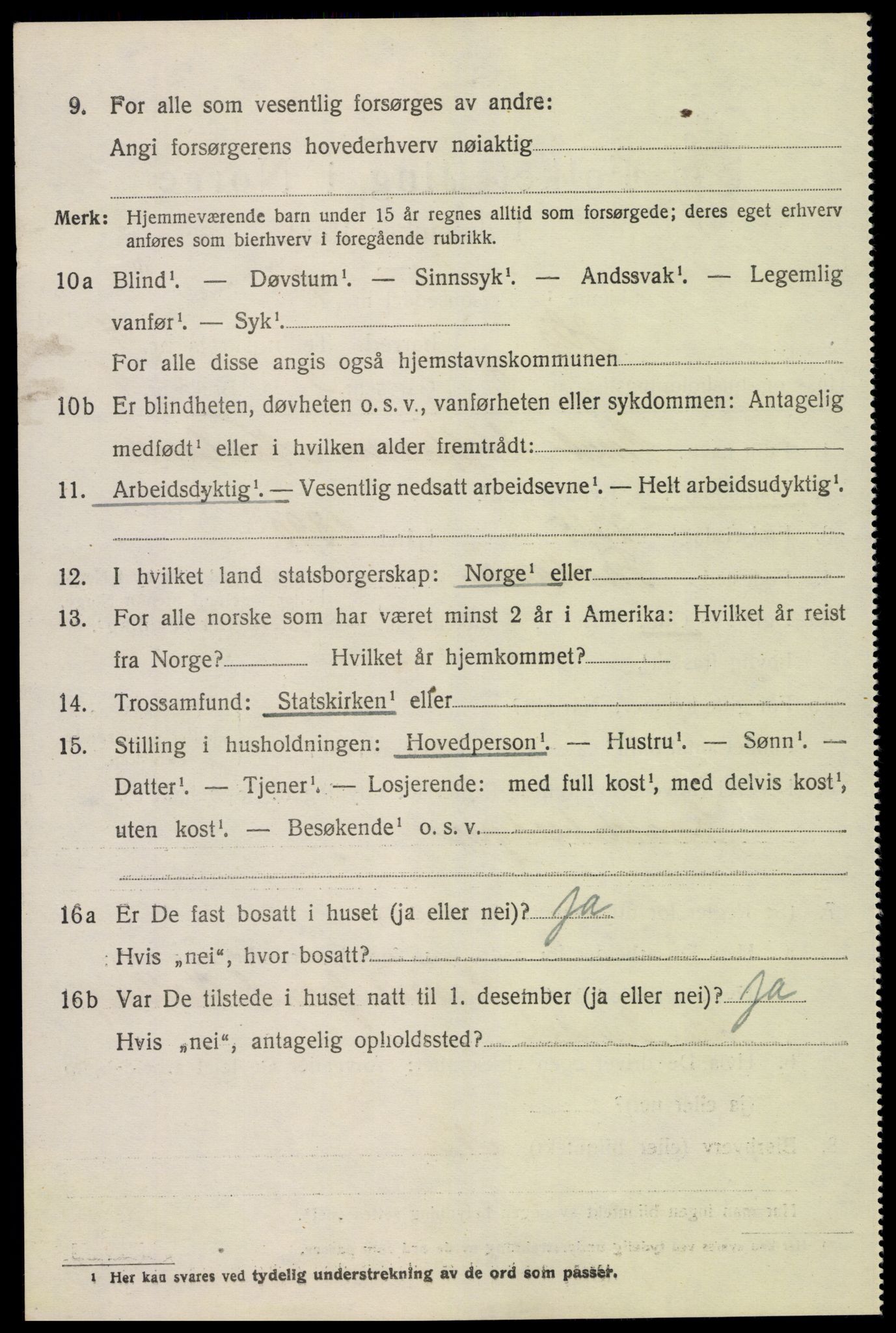 SAK, 1920 census for Hisøy, 1920, p. 1077