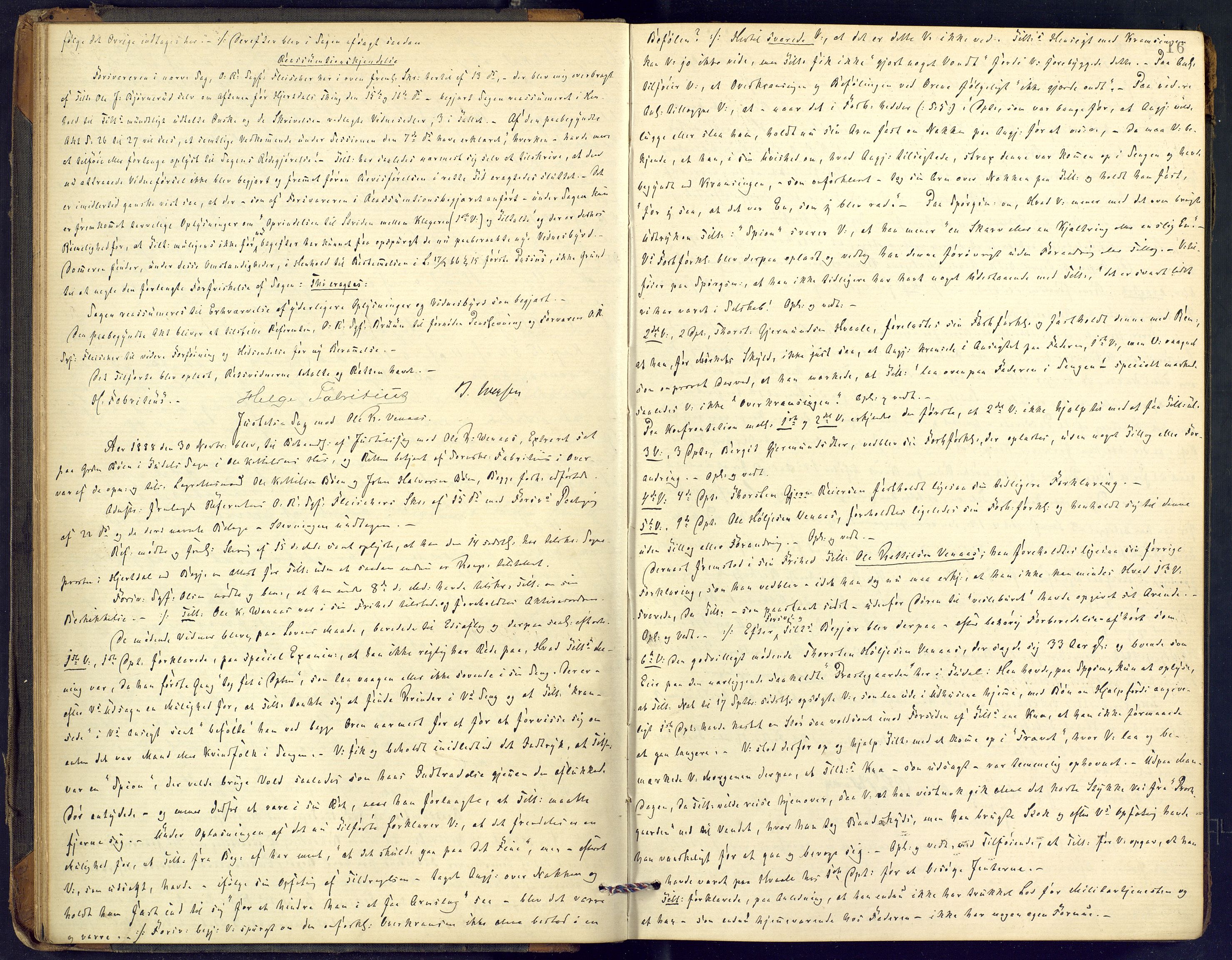 Øvre Telemark østfjelske sorenskriveri, AV/SAKO-A-213/F/Fc/Fcb/L0011: Ekstrarettsprotokoll, straffesaker, 1888-1897, p. 16