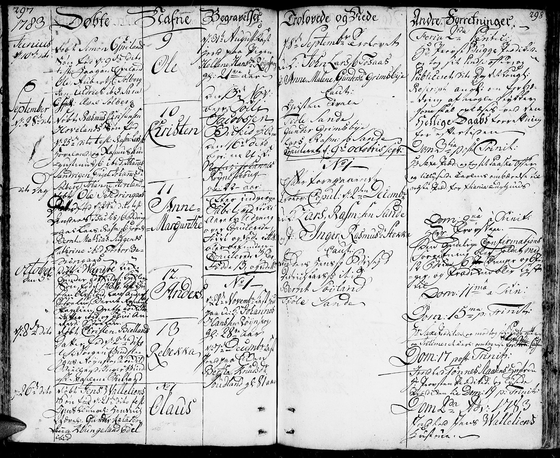 Herad sokneprestkontor, AV/SAK-1111-0018/F/Fa/Faa/L0001: Parish register (official) no. A 1 /1, 1768-1799, p. 297-298