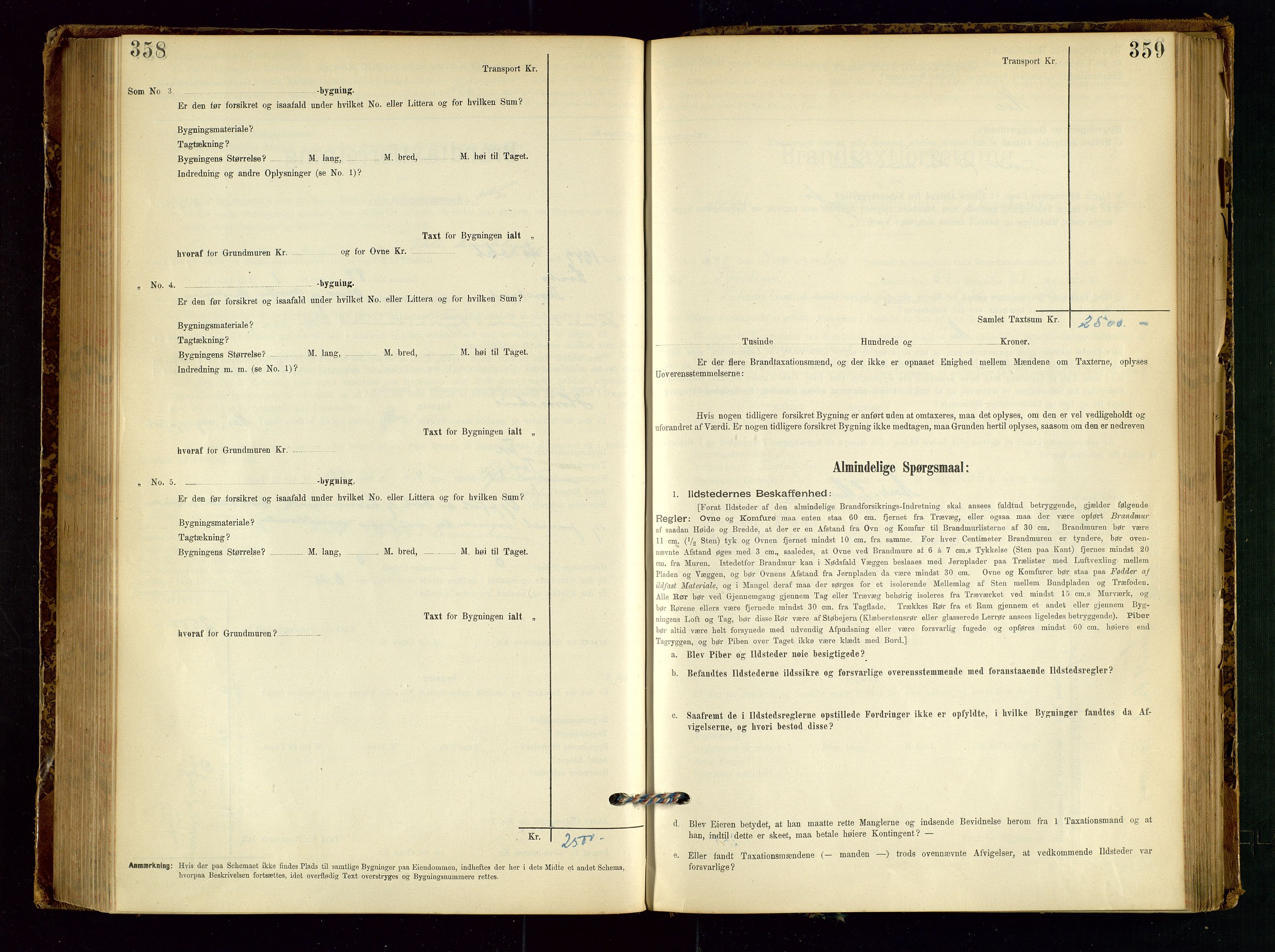 Vikedal lensmannskontor, AV/SAST-A-100179/Gob/L0004: Branntakstprotokoll, 1894-1952, p. 358-359