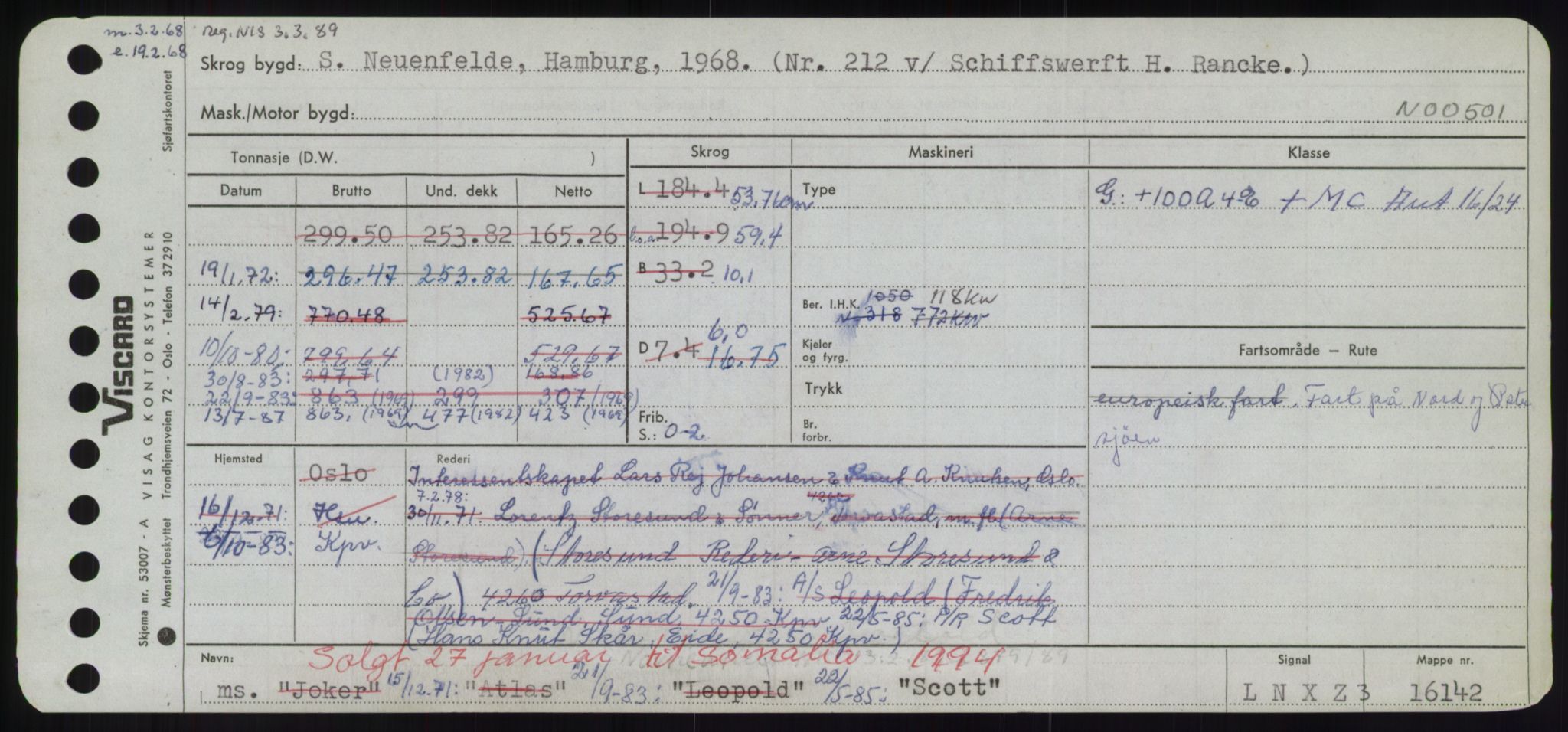 Sjøfartsdirektoratet med forløpere, Skipsmålingen, AV/RA-S-1627/H/Hd/L0032: Fartøy, San-Seve, p. 259