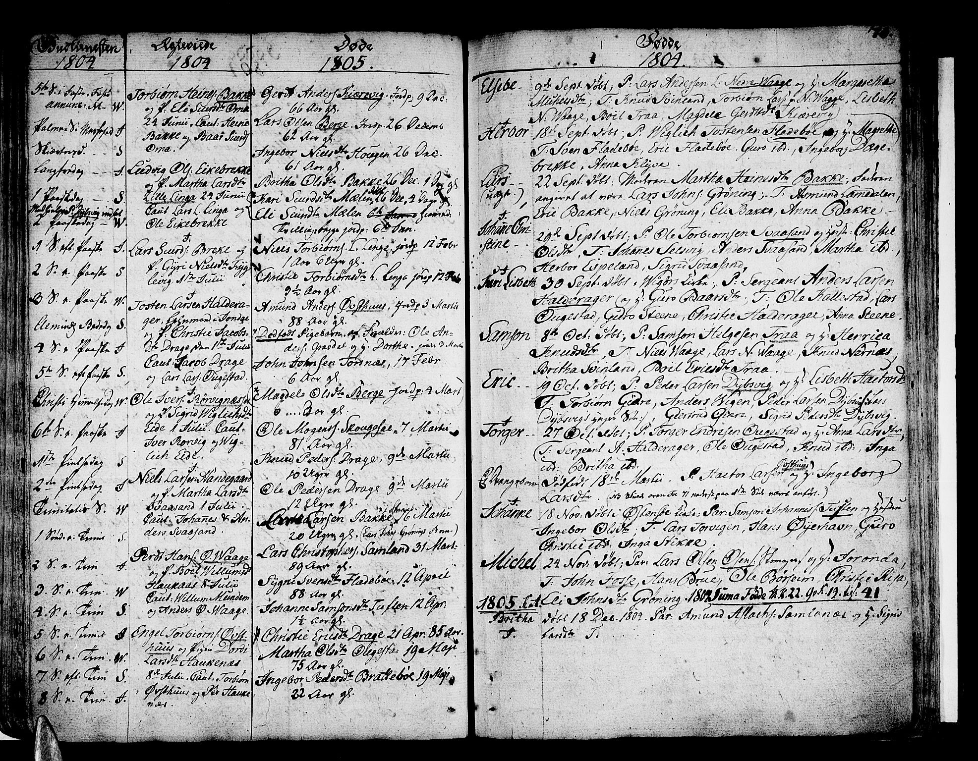 Strandebarm sokneprestembete, AV/SAB-A-78401/H/Haa: Parish register (official) no. A 4, 1788-1817, p. 73