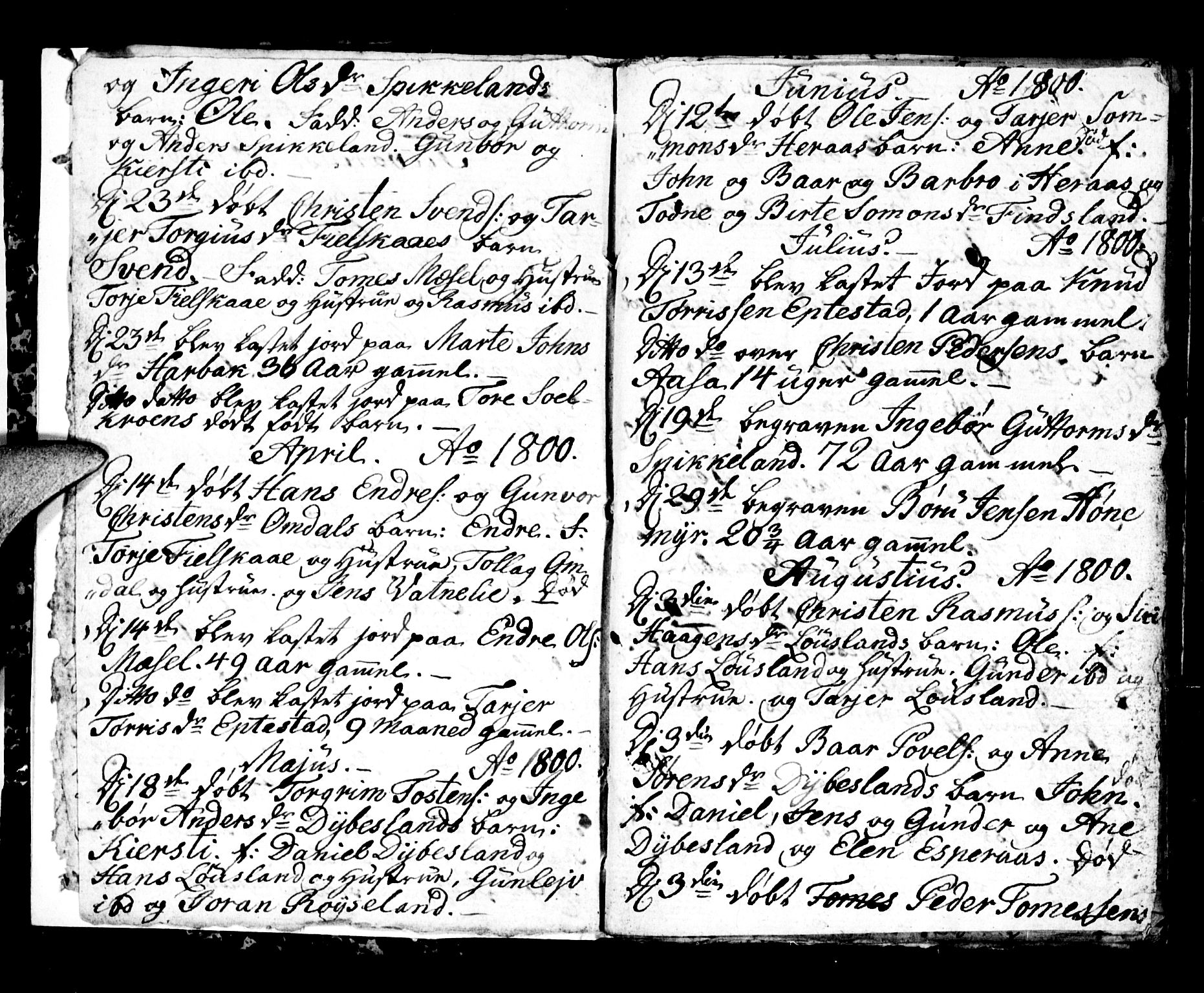 Bjelland sokneprestkontor, AV/SAK-1111-0005/F/Fa/Fab/L0001: Parish register (official) no. A 1, 1799-1810