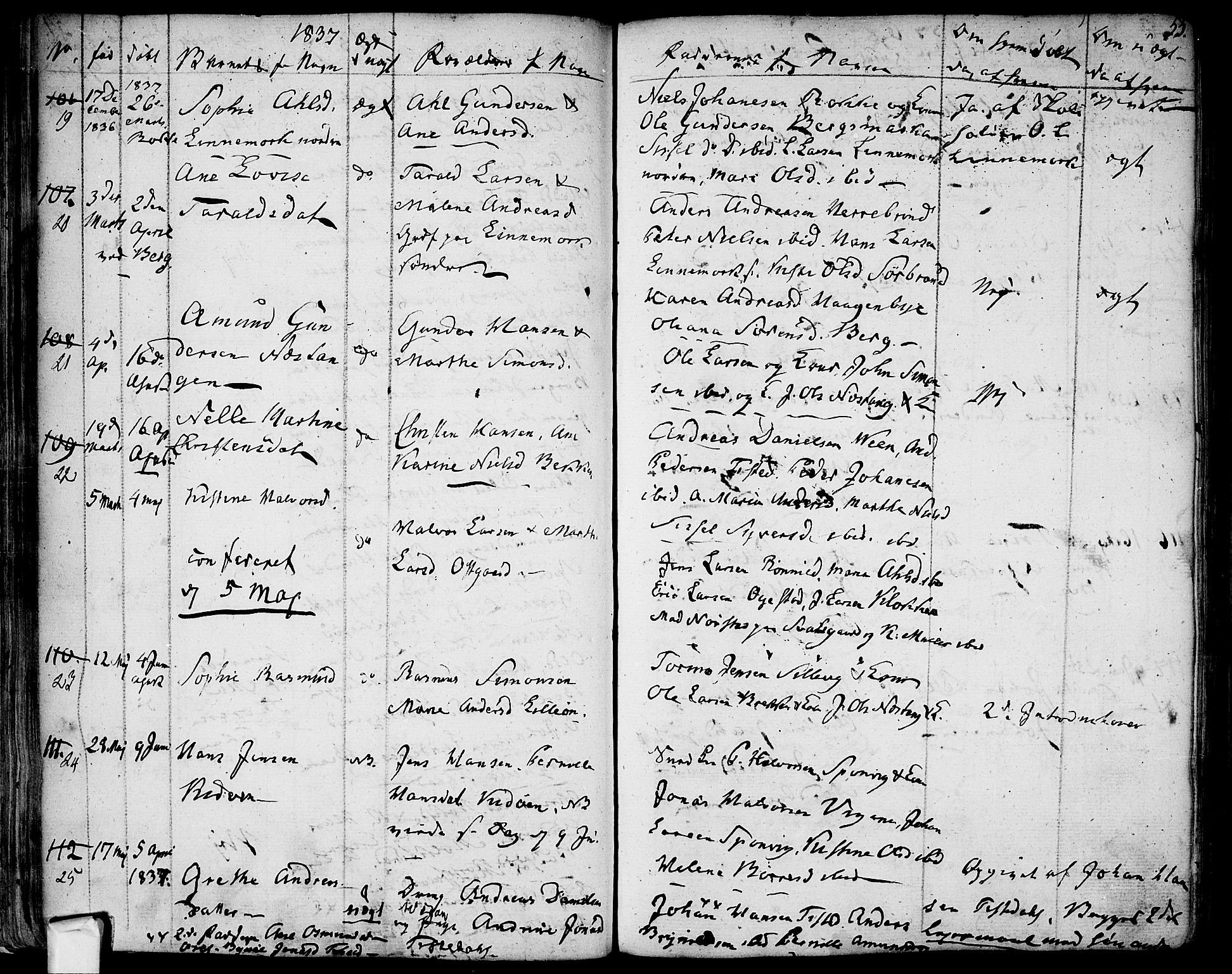 Berg prestekontor Kirkebøker, AV/SAO-A-10902/F/Fa/L0003: Parish register (official) no. I 3, 1832-1842, p. 55