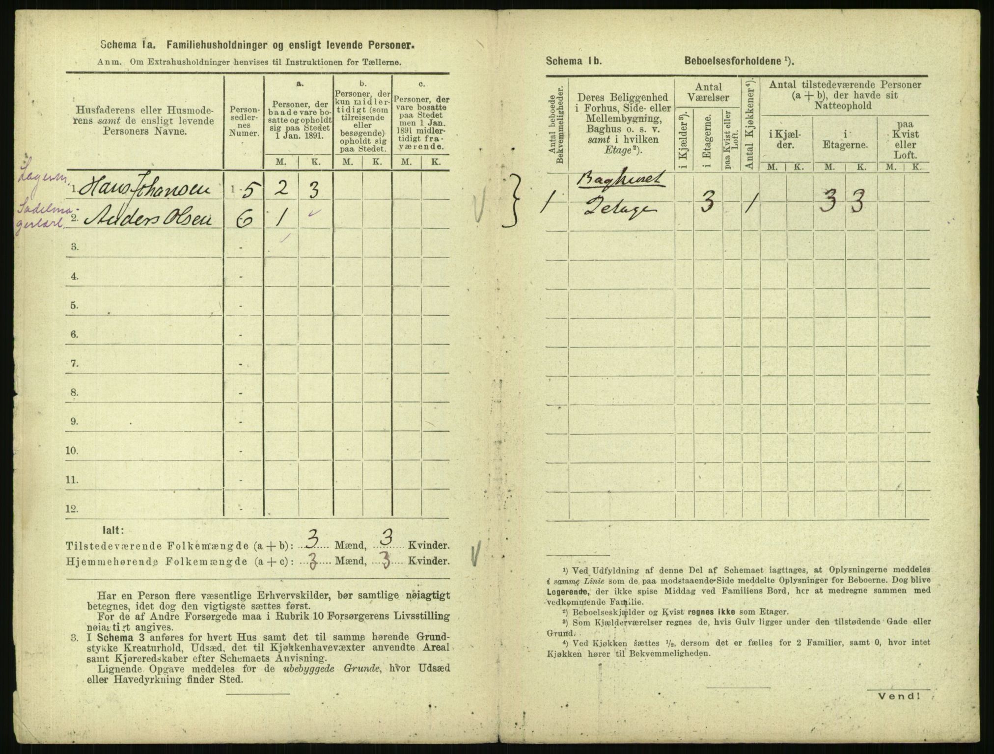 RA, 1891 census for 0301 Kristiania, 1891, p. 2517