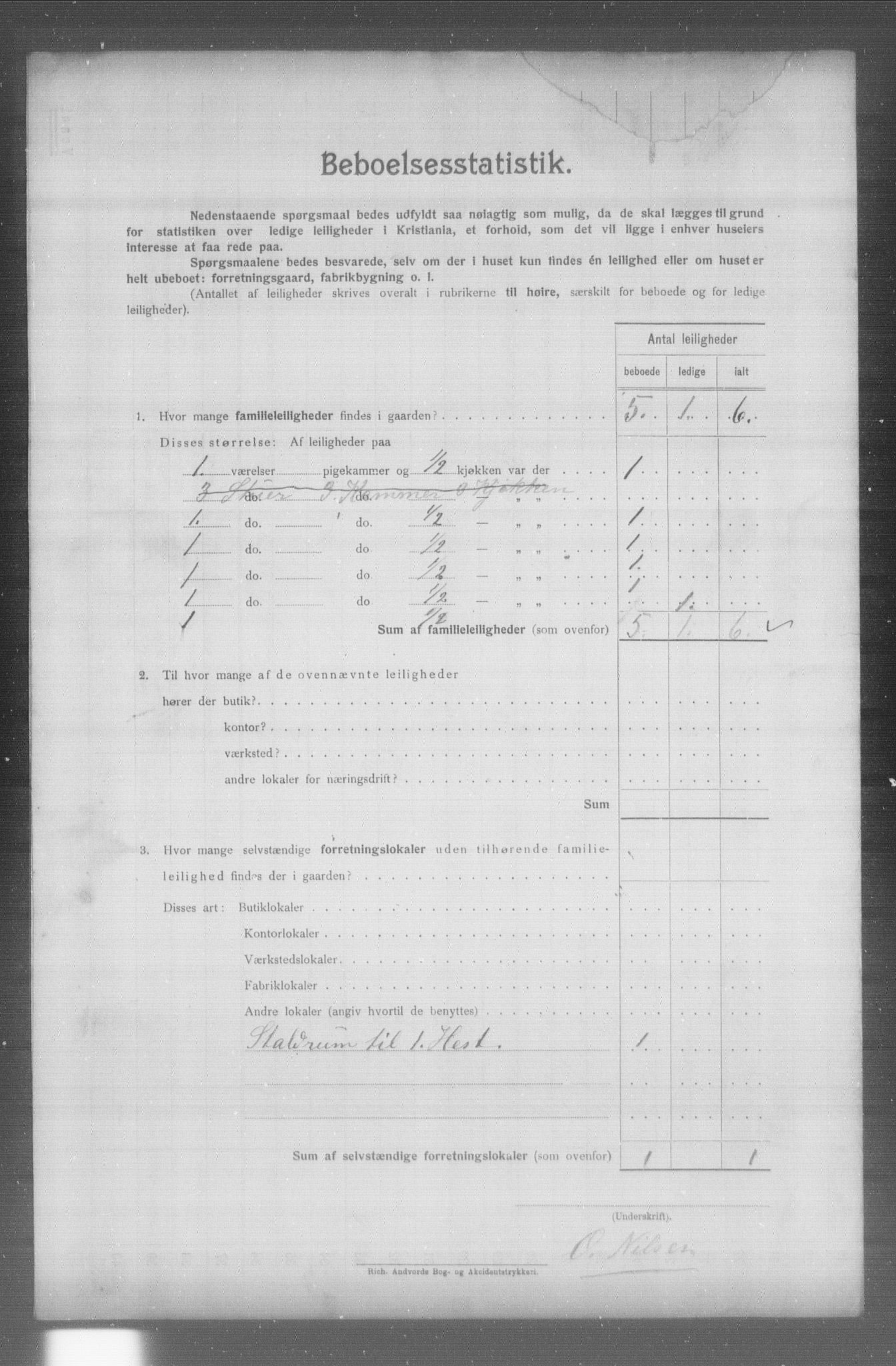 OBA, Municipal Census 1904 for Kristiania, 1904, p. 24381