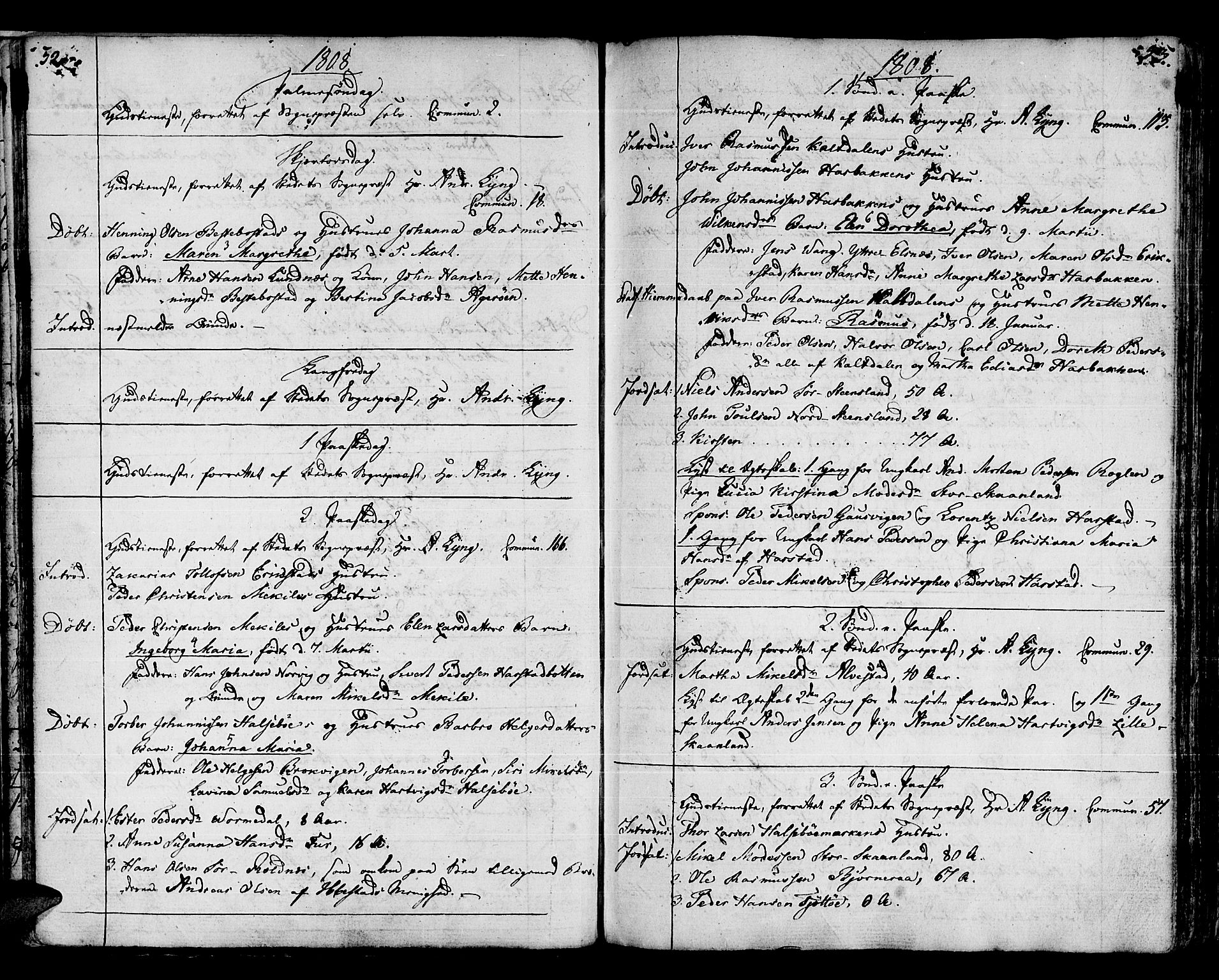 Trondenes sokneprestkontor, AV/SATØ-S-1319/H/Ha/L0005kirke: Parish register (official) no. 5, 1804-1820, p. 52-53