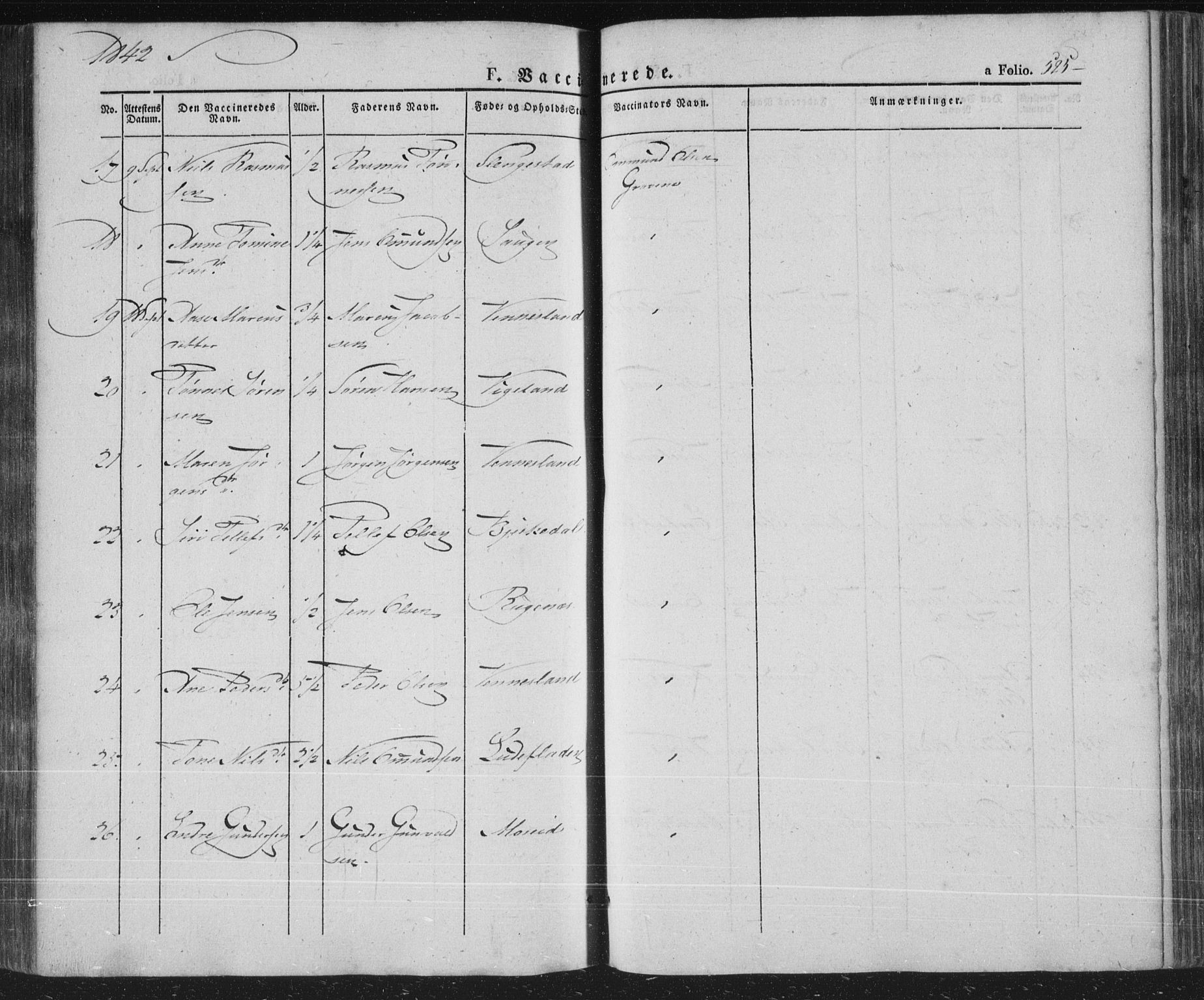 Vennesla sokneprestkontor, AV/SAK-1111-0045/Fa/Fac/L0004: Parish register (official) no. A 4, 1834-1855, p. 525