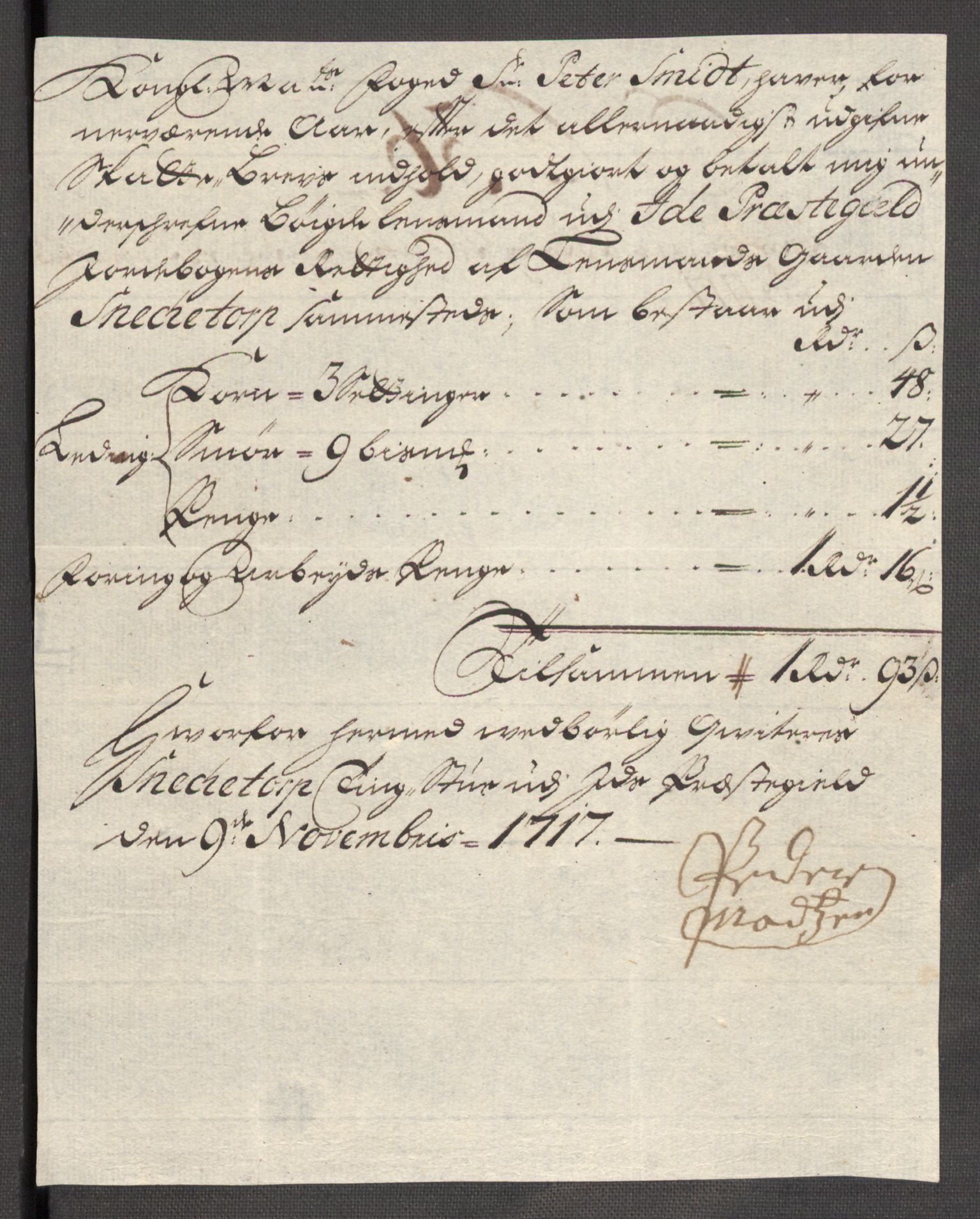 Rentekammeret inntil 1814, Reviderte regnskaper, Fogderegnskap, AV/RA-EA-4092/R01/L0024: Fogderegnskap Idd og Marker, 1717-1718, p. 195