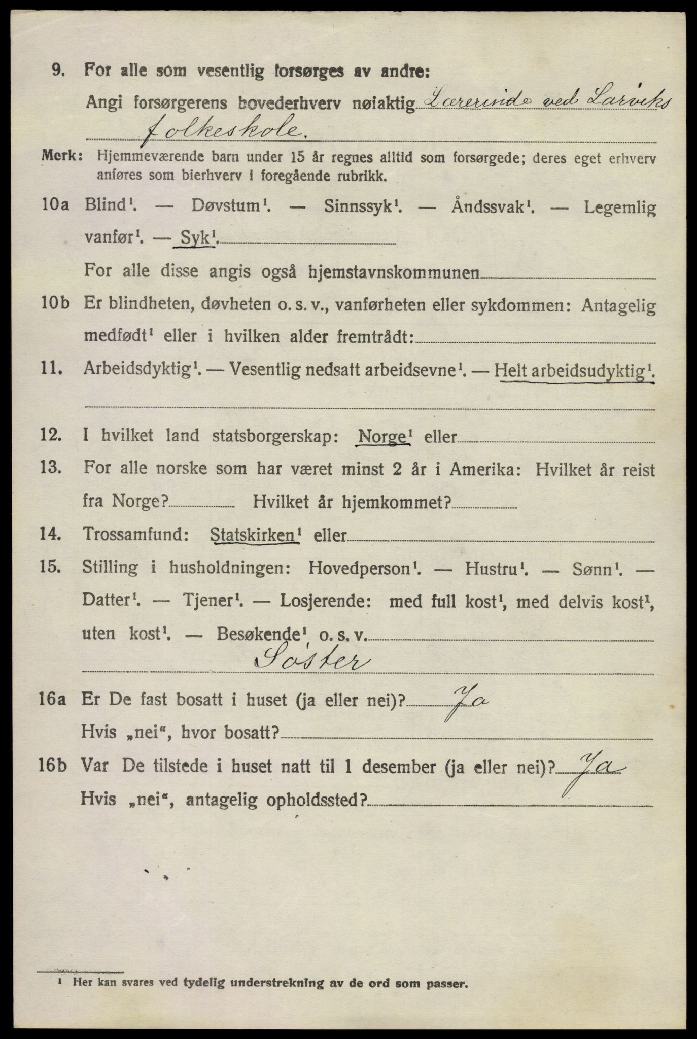 SAKO, 1920 census for Hedrum, 1920, p. 2518
