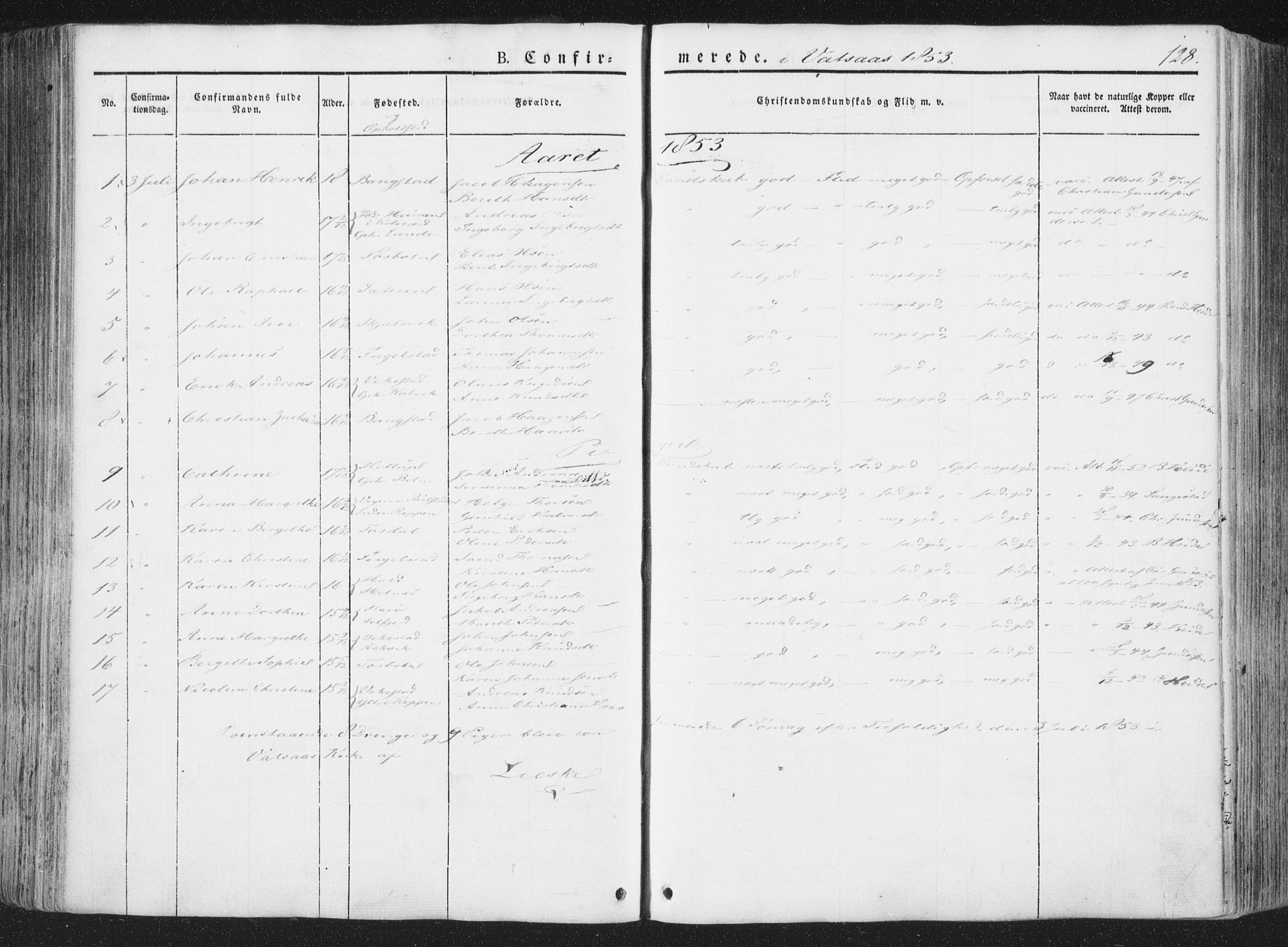 Ministerialprotokoller, klokkerbøker og fødselsregistre - Nordland, AV/SAT-A-1459/810/L0144: Parish register (official) no. 810A07 /1, 1841-1862, p. 128