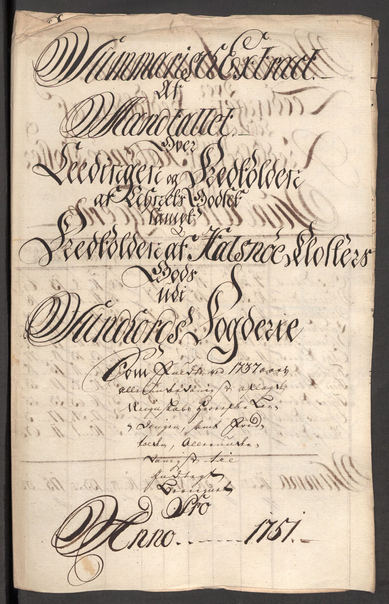 Rentekammeret inntil 1814, Reviderte regnskaper, Fogderegnskap, RA/EA-4092/R48/L3056: Fogderegnskap Sunnhordland og Hardanger, 1751, p. 185
