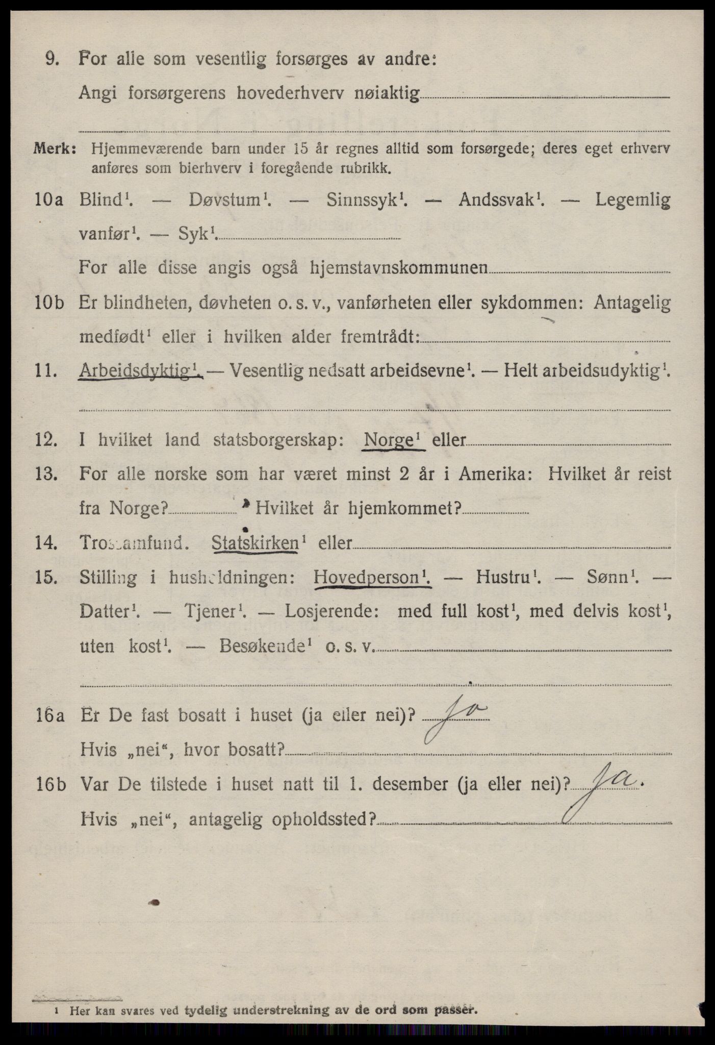 SAT, 1920 census for Bolsøy, 1920, p. 7556