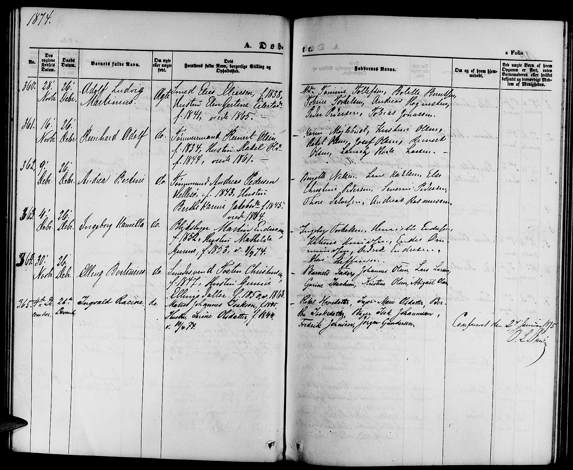 St. Petri sokneprestkontor, AV/SAST-A-101813/001/30/30BB/L0001: Parish register (copy) no. B 1, 1865-1878