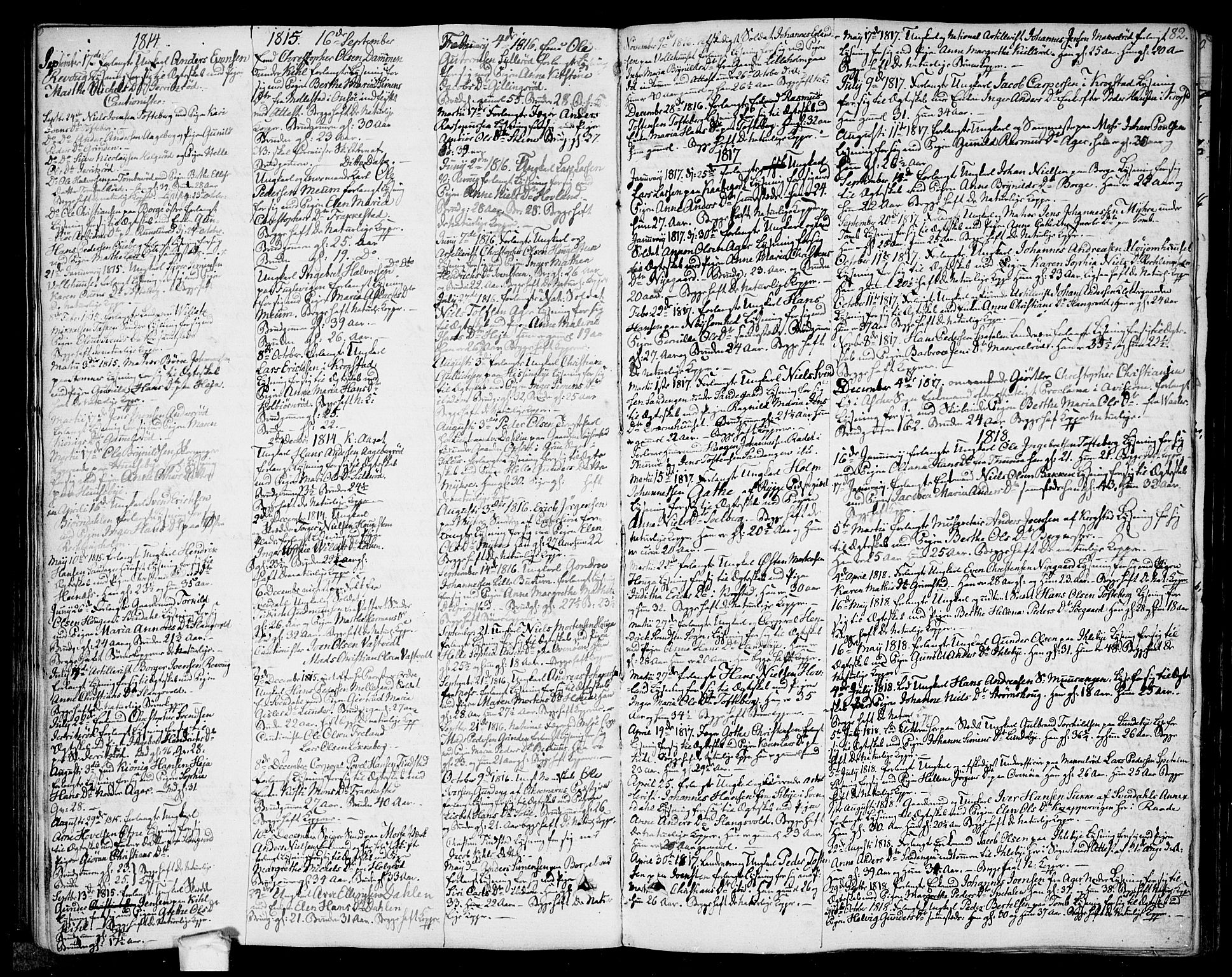 Råde prestekontor kirkebøker, AV/SAO-A-2009/F/Fa/L0003: Parish register (official) no. 3, 1806-1814, p. 182