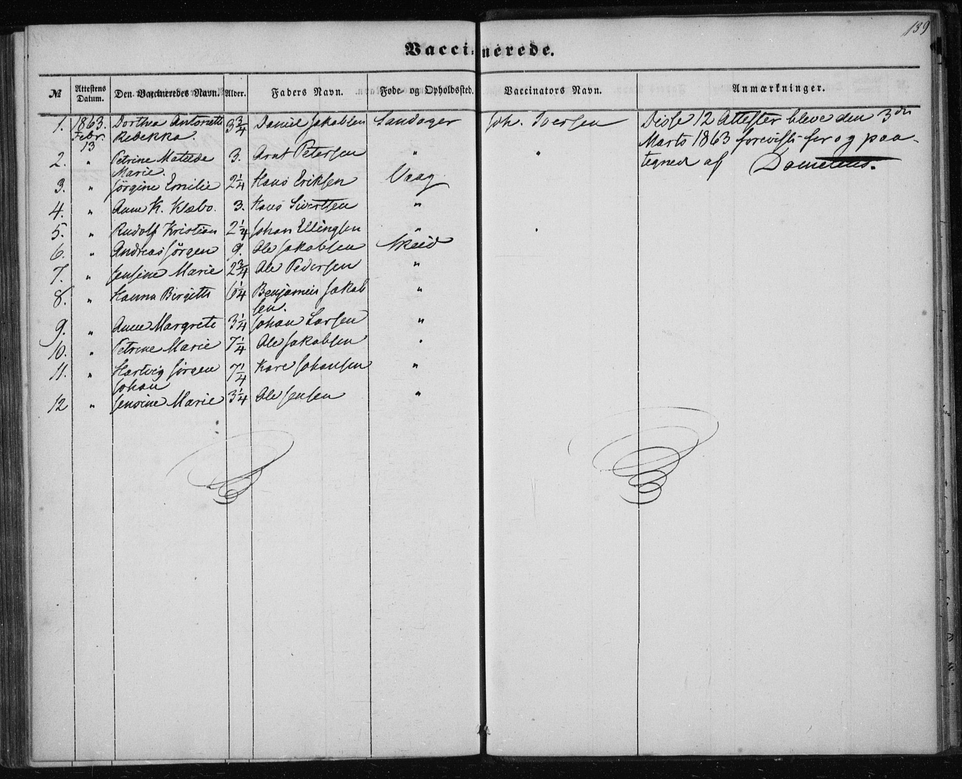 Ministerialprotokoller, klokkerbøker og fødselsregistre - Nordland, AV/SAT-A-1459/835/L0523: Parish register (official) no. 835A01, 1855-1865, p. 139