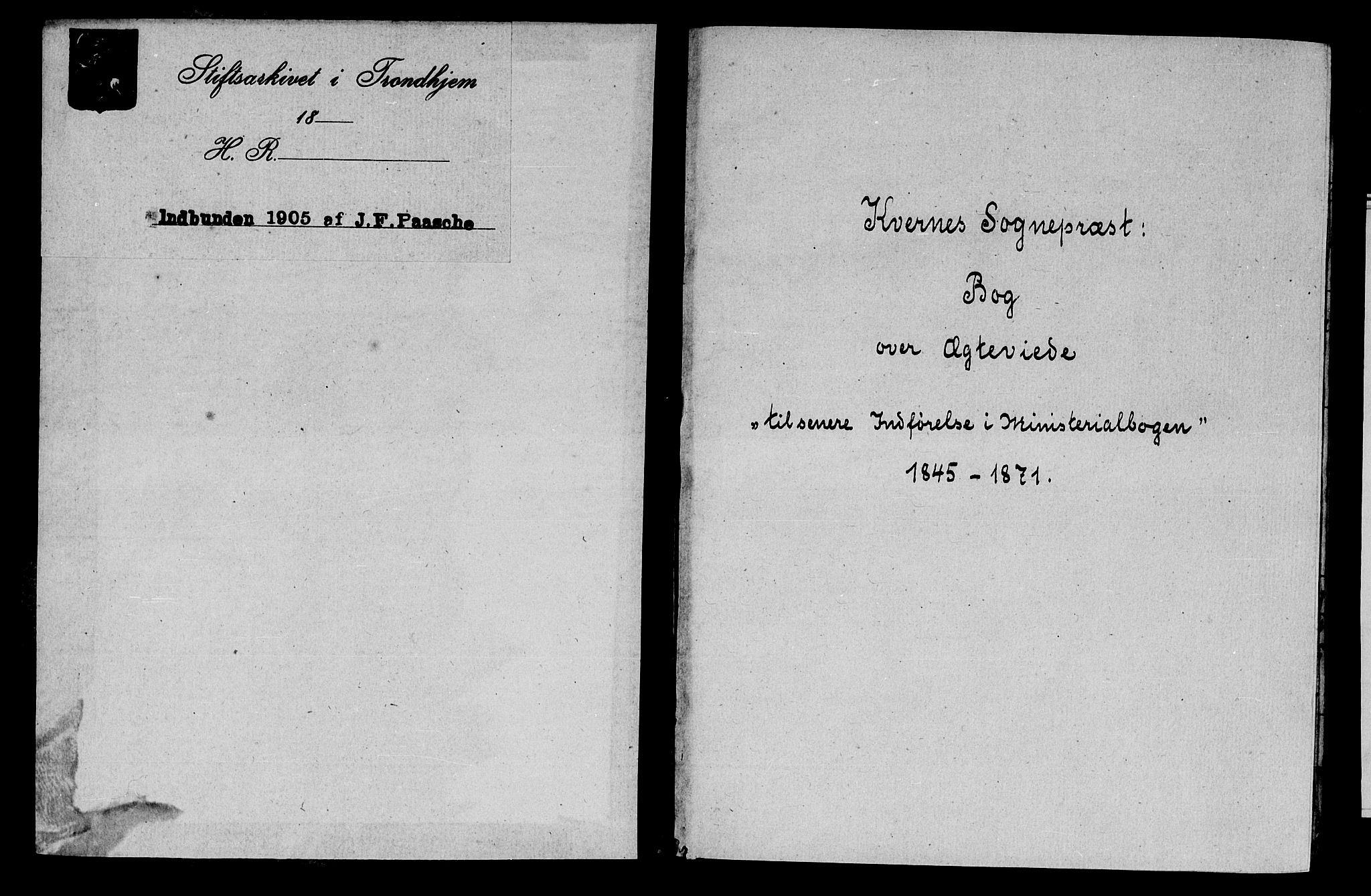 Ministerialprotokoller, klokkerbøker og fødselsregistre - Møre og Romsdal, AV/SAT-A-1454/568/L0796: Parish register (official) no. 568A05, 1845-1871