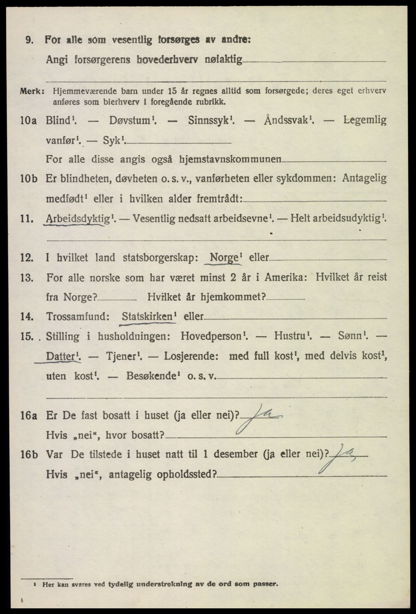 SAH, 1920 census for Øyer, 1920, p. 4568