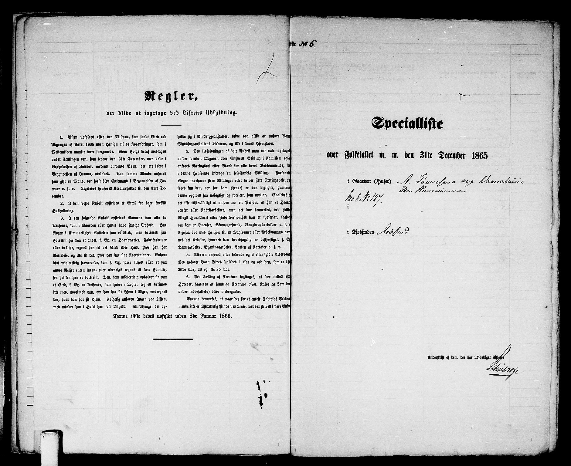 RA, 1865 census for Ålesund, 1865, p. 16