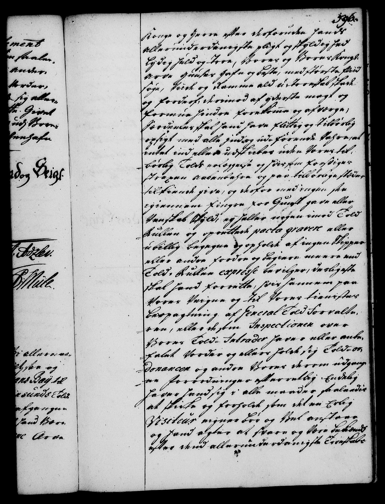 Rentekammeret, Kammerkanselliet, RA/EA-3111/G/Gg/Gge/L0002: Norsk bestallingsprotokoll med register (merket RK 53.26), 1730-1744, p. 596